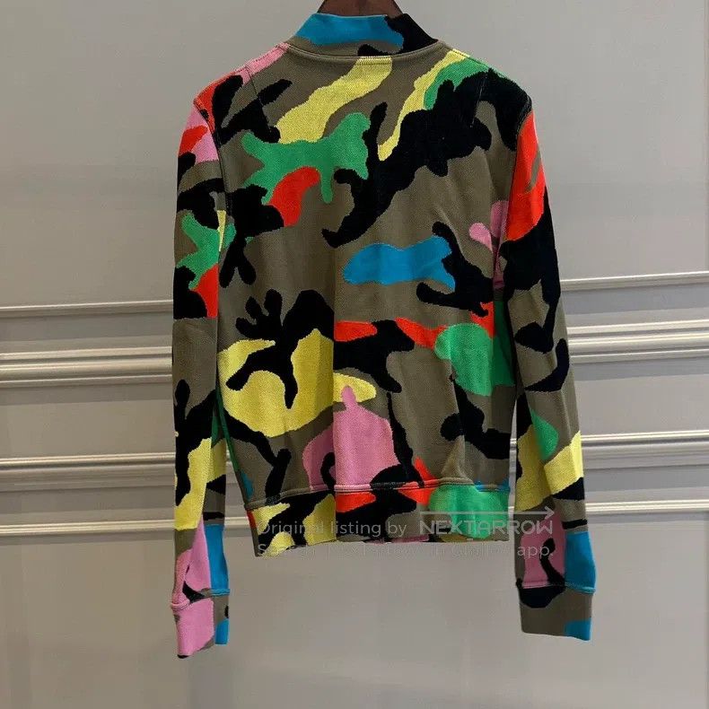 Valentino Valentino Colorful camouflage knitted sports coat Size US M / EU 48-50 / 2 - 2 Thumbnail