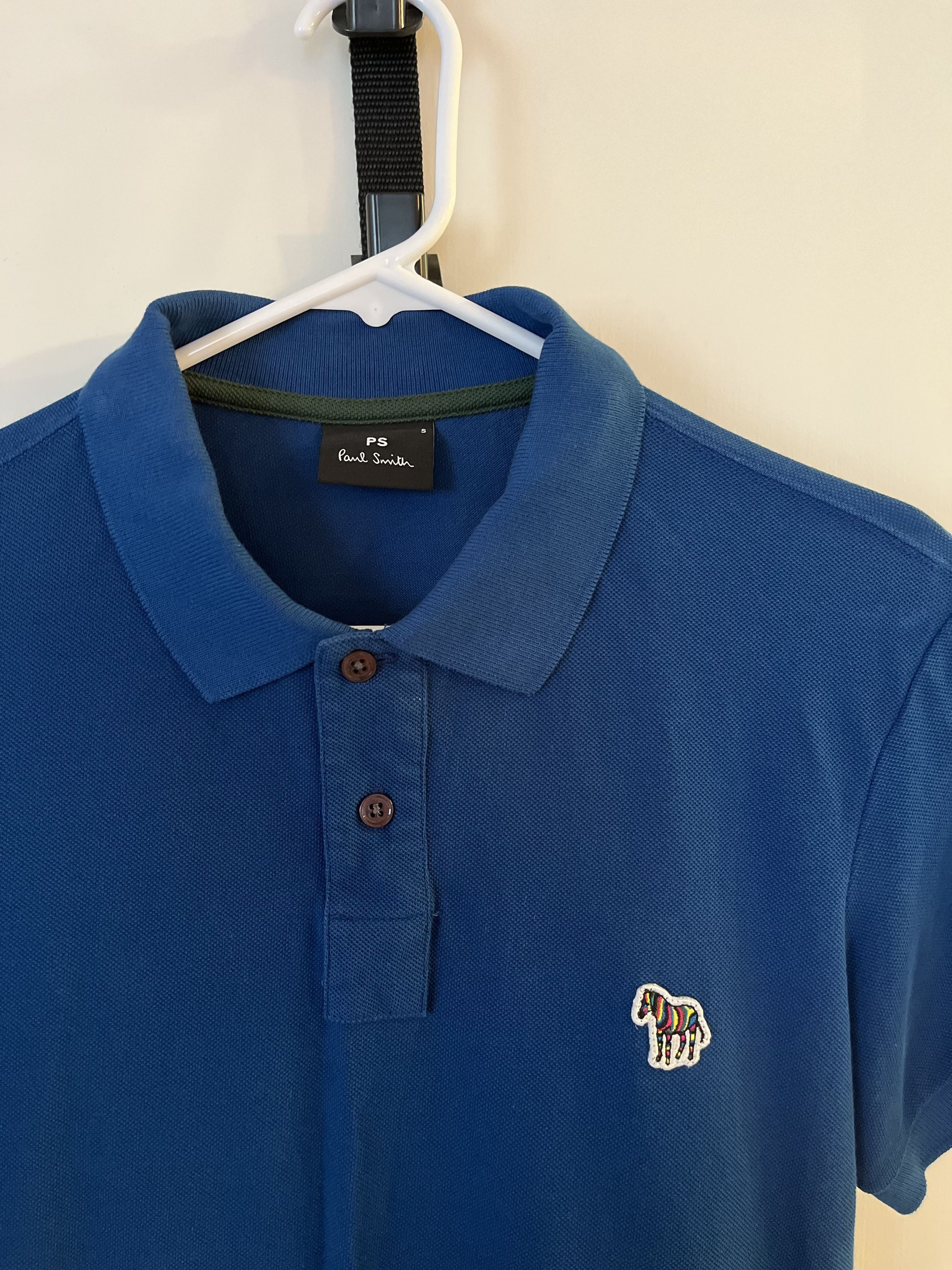 Paul Smith PS Paul Smith Zebra Logo Blue Polo - size S Size US S / EU 44-46 / 1 - 2 Thumbnail