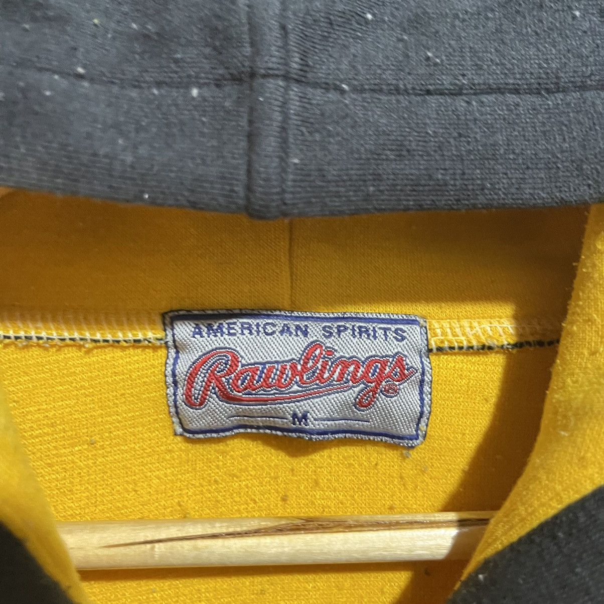 Vintage Vintage Rawlings “American Spirits” Black & Yellow Hoodie Size US M / EU 48-50 / 2 - 8 Thumbnail