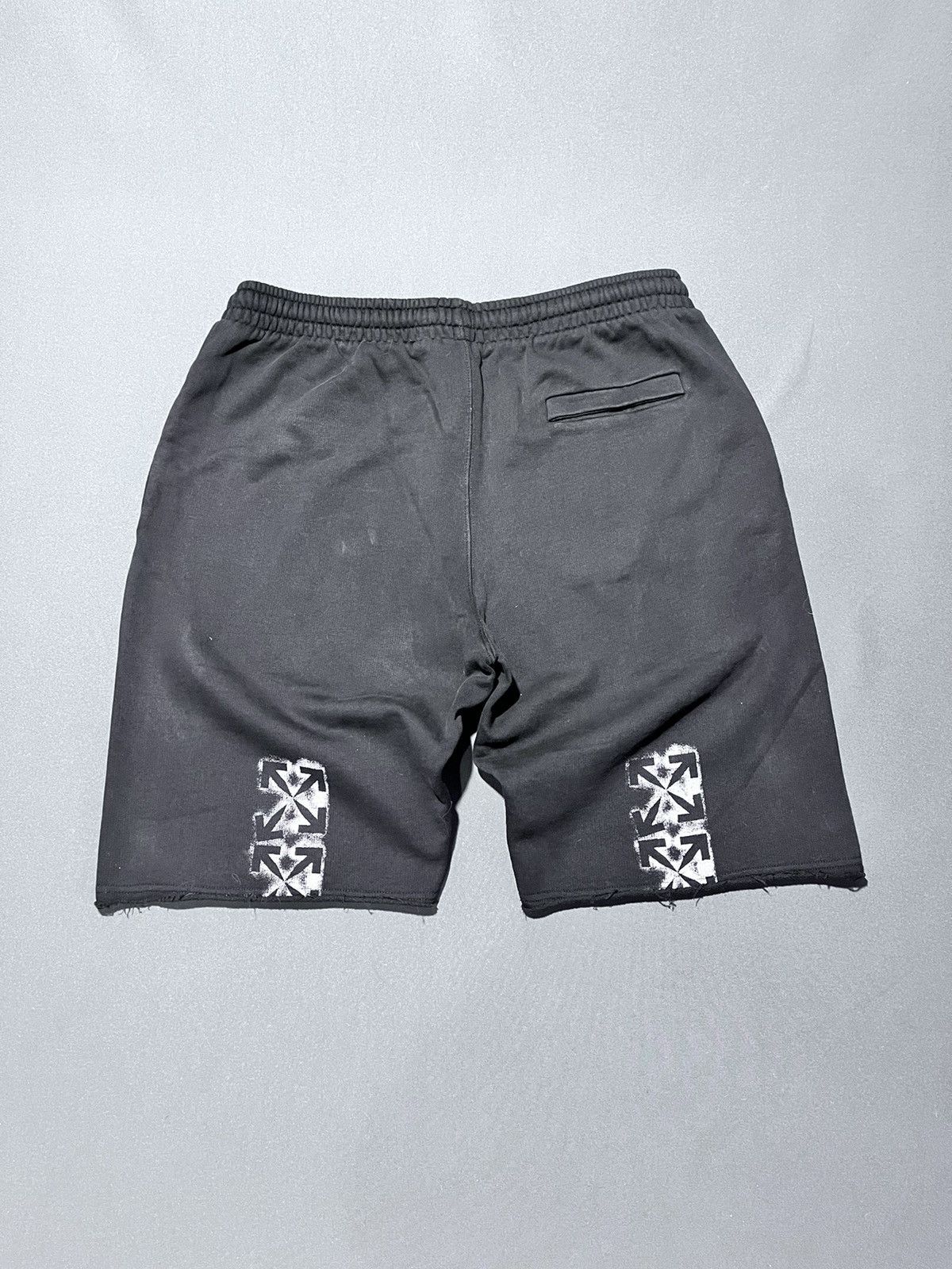 image of Off White Off-White Sweat Shorts in Black, Men's (Size 36)