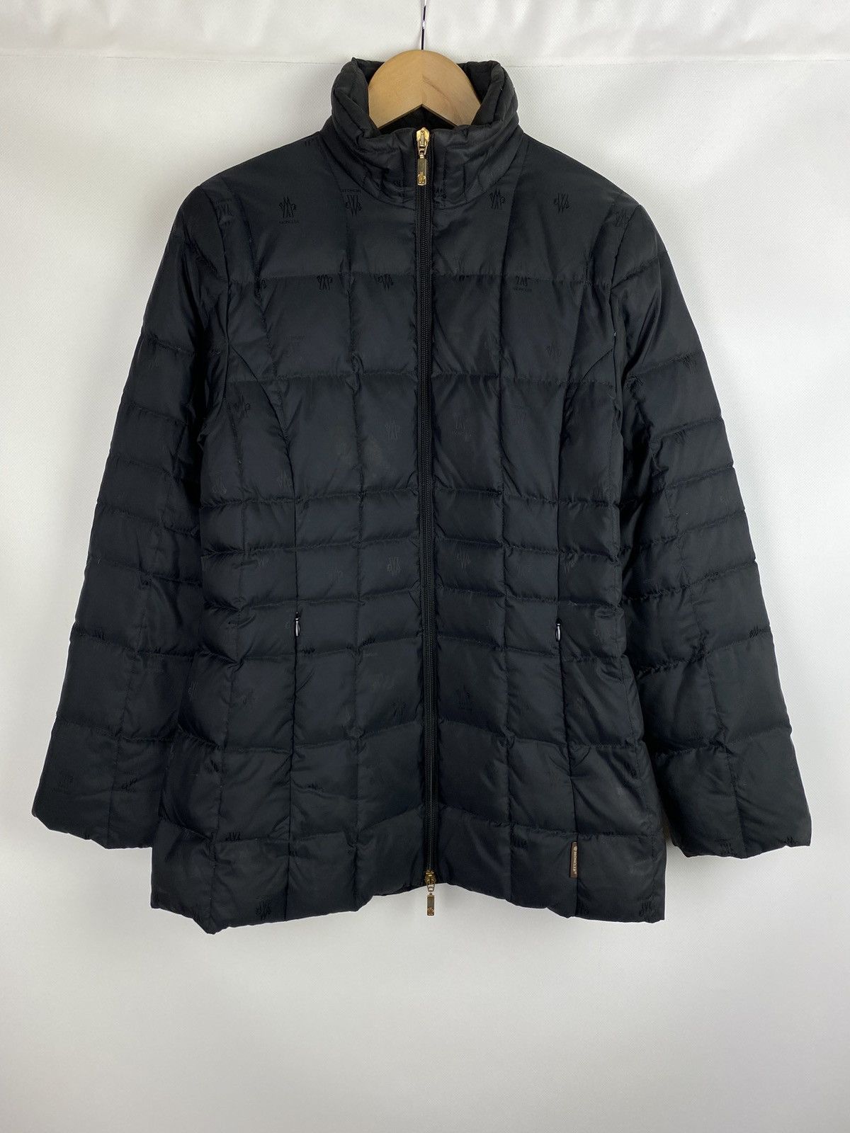 Moncler Moncler vintage multilogo monogram quilted down jacket Size S / US 4 / IT 40 - 1 Thumbnail