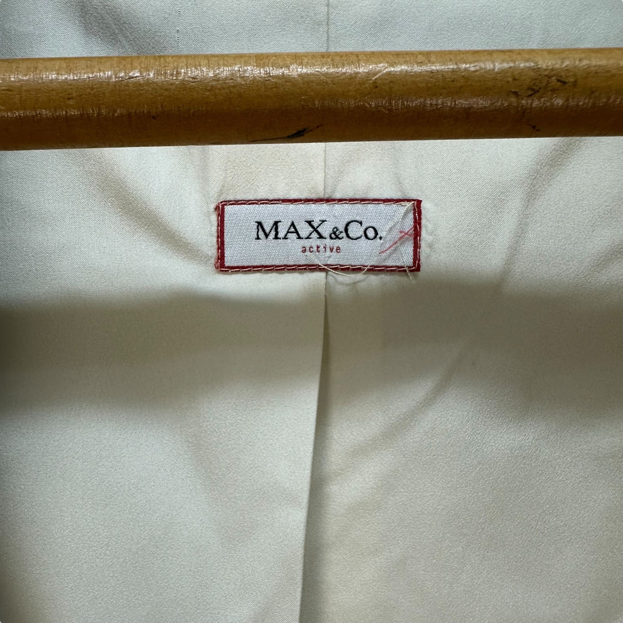 Max Mara Max & Co. active Double Breasted Coat Shiny Cream #A56-1286 Size XS / US 0-2 / IT 36-38 - 7 Thumbnail