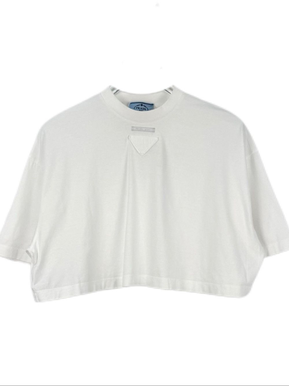 Prada Prada Logo Plaque T-Shirt Size XS Size XS / US 0-2 / IT 36-38 - 1 Thumbnail