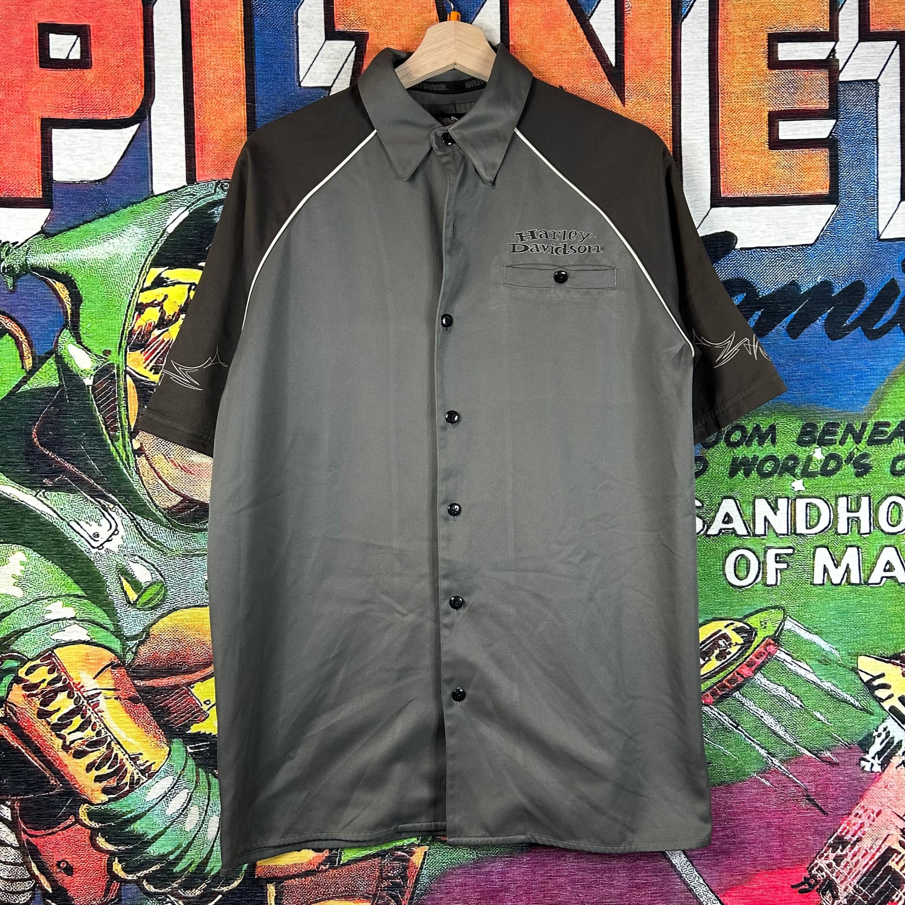 Harley Davidson × Vintage Harley Davidson Ace Of Spade ‘Custom Speed’ Button Down Size US S / EU 44-46 / 1 - 2 Thumbnail