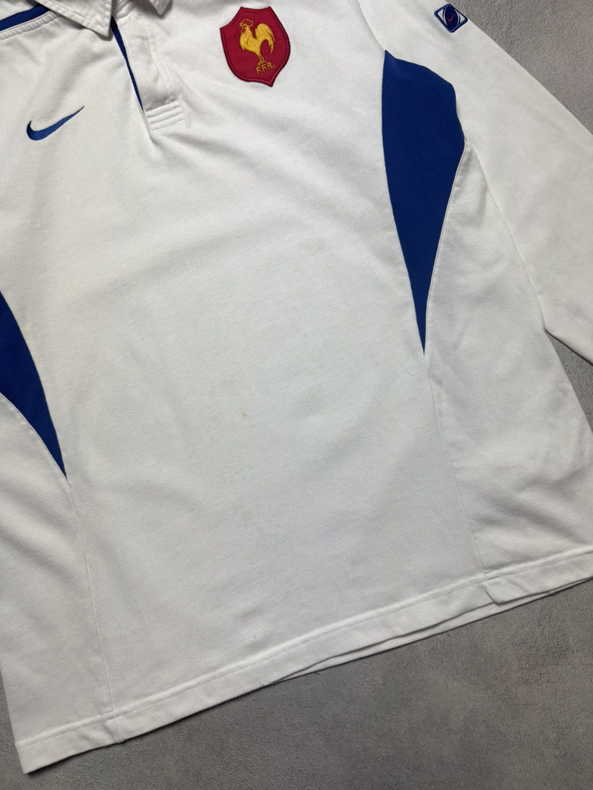 Nike France 2003 2005 Away Rugby Shirt Jersey Long Sleeve Nike Size US XL / EU 56 / 4 - 4 Thumbnail
