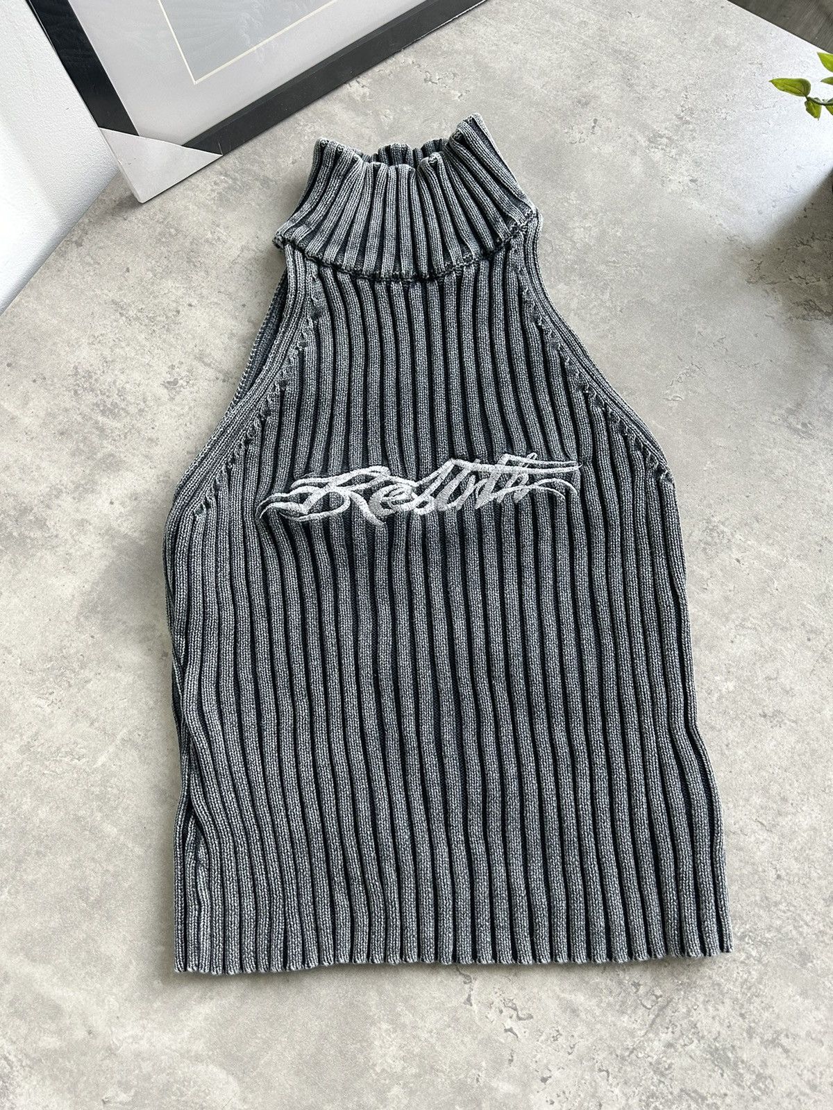 Vintage Knit Tank Top Y2K vintage Japanese style Size M / US 6-8 / IT 42-44 - 4 Thumbnail