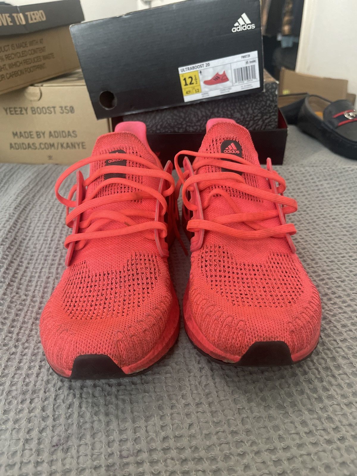 Adidas Adidas Ultraboost 20 Infrared Size US 12.5 / EU 45-46 - 6 Thumbnail