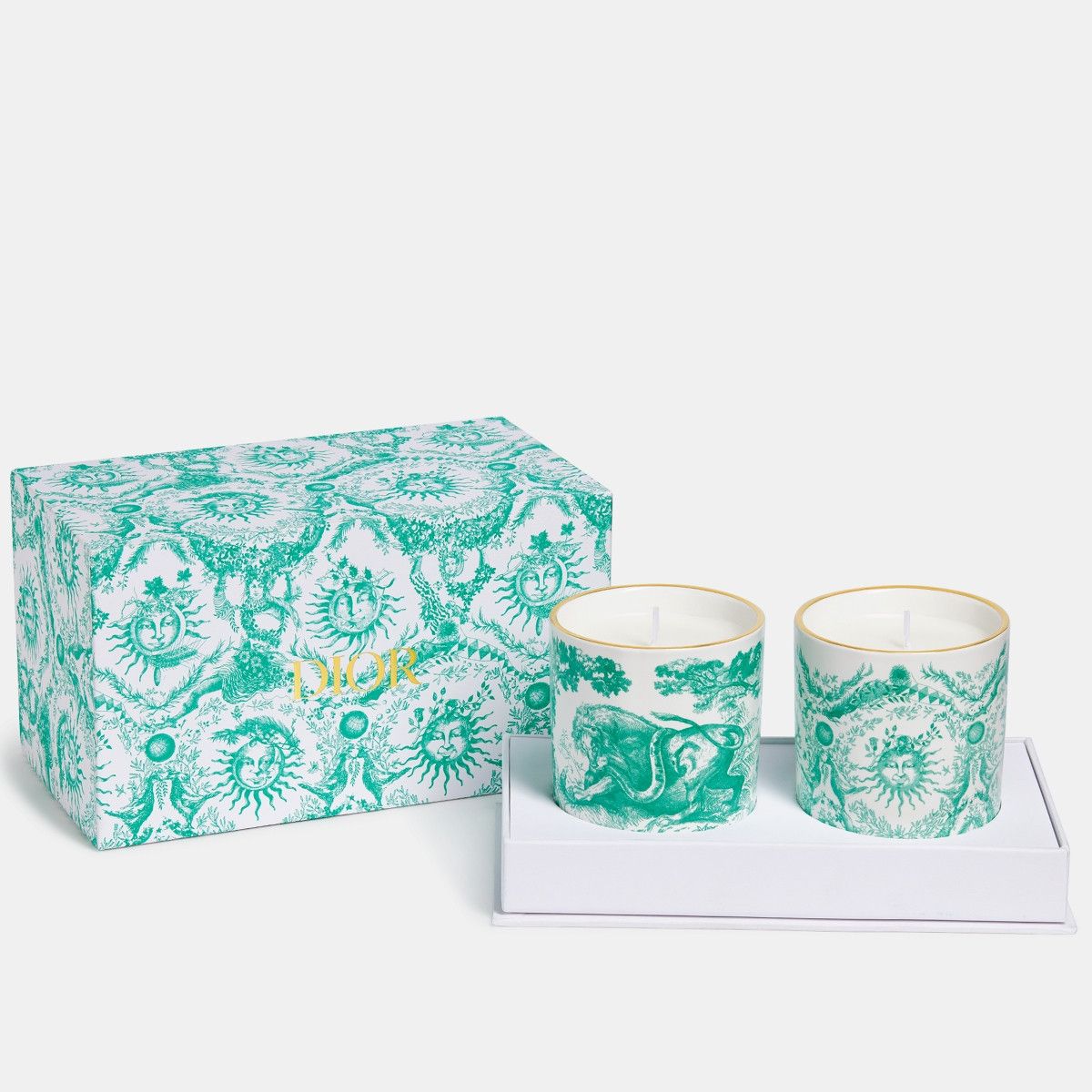 Dior o1bcso1str0226 Size:OS/Set Two Scented Candles in Sky Blue Size ONE SIZE - 2 Thumbnail