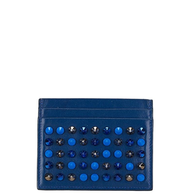 Christian Louboutin Christian Louboutin Christian Louboutin Studded Leather Card Case Leather Card Case in Very Good Condition Size ONE SIZE - 1 Thumbnail