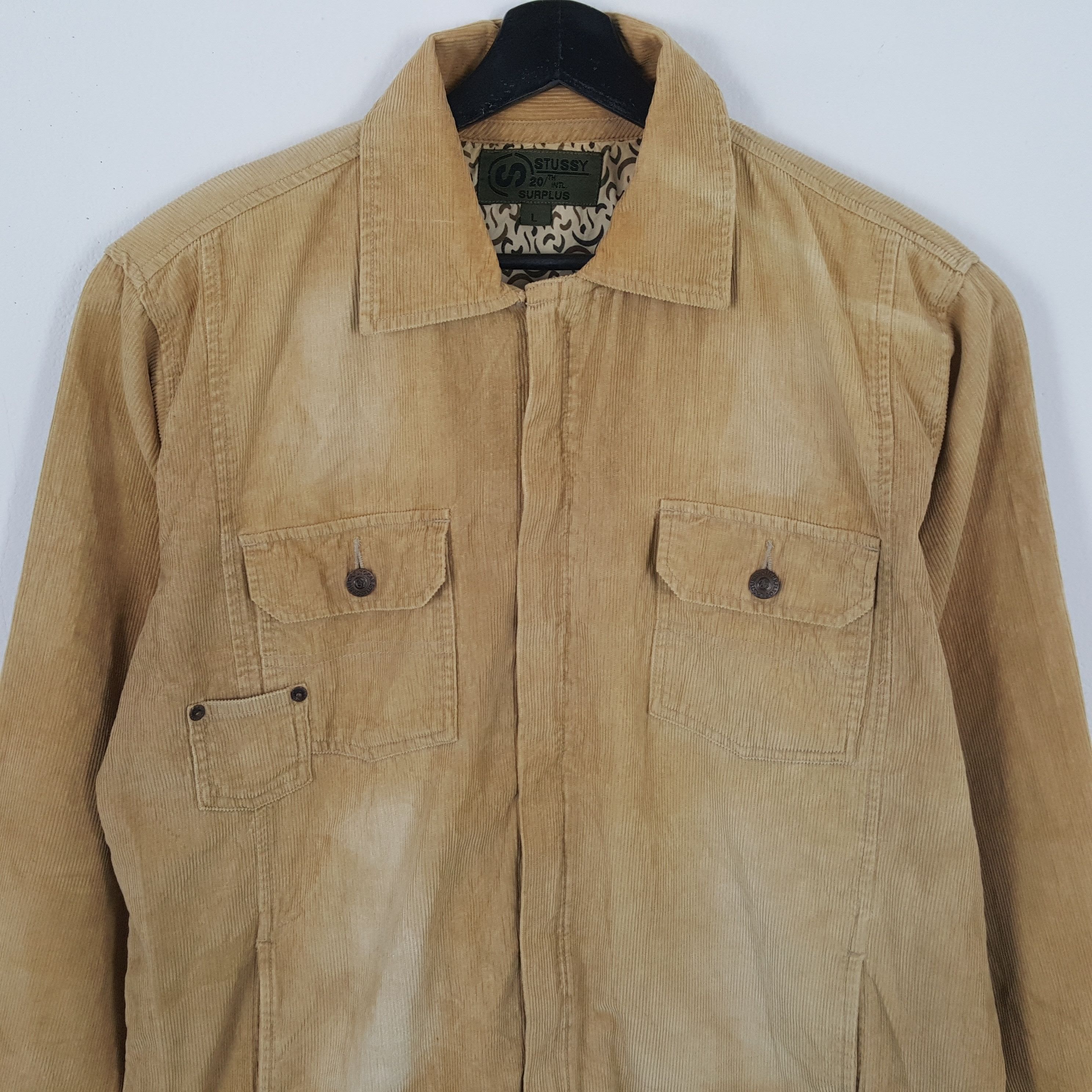 Stussy × Vintage STUSSY Streetwear Fashion Style Custom Art Velvet Jacket Size US L / EU 52-54 / 3 - 4 Thumbnail