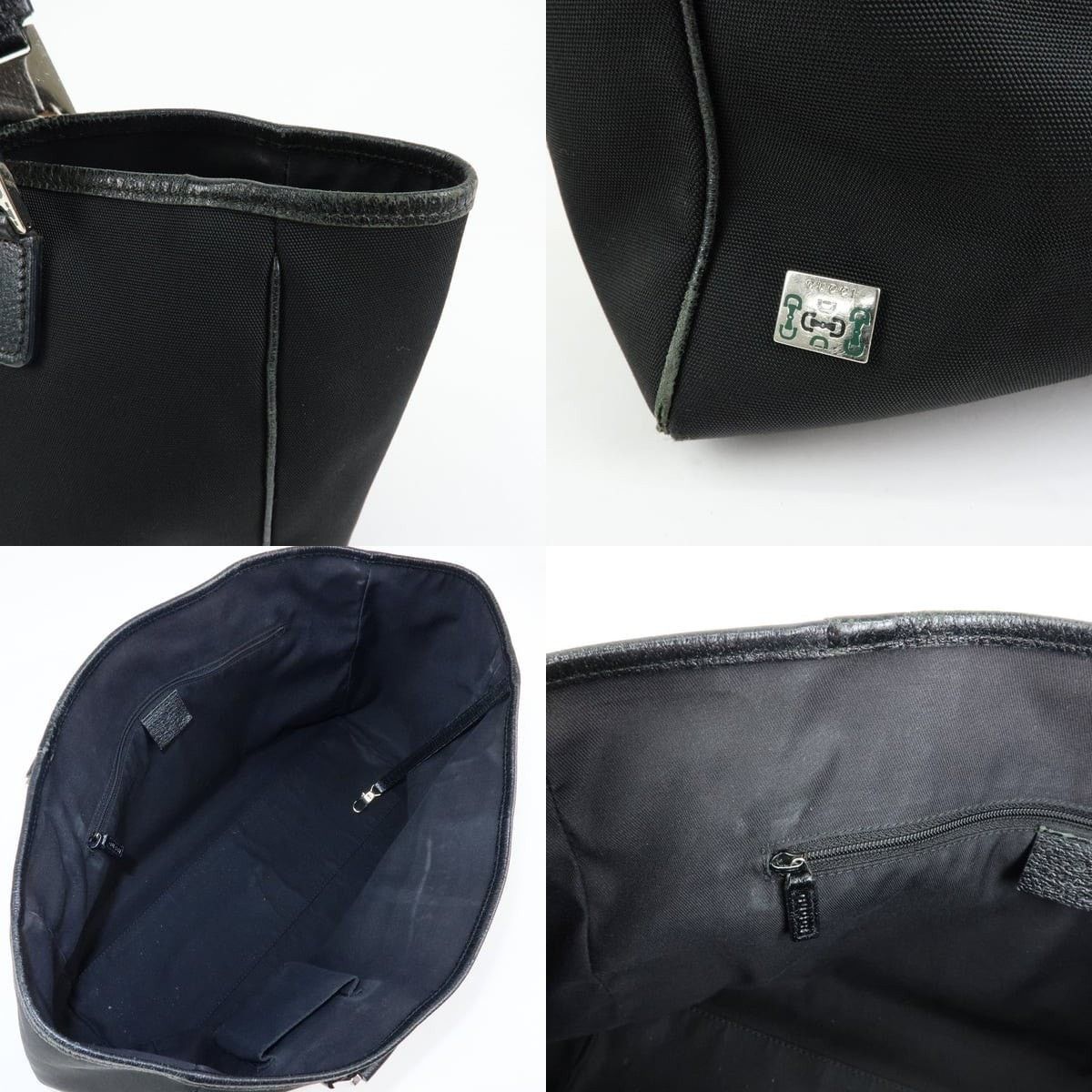 Gucci Gucci Sherry Line Nylon Tote Black Size ONE SIZE - 6 Thumbnail