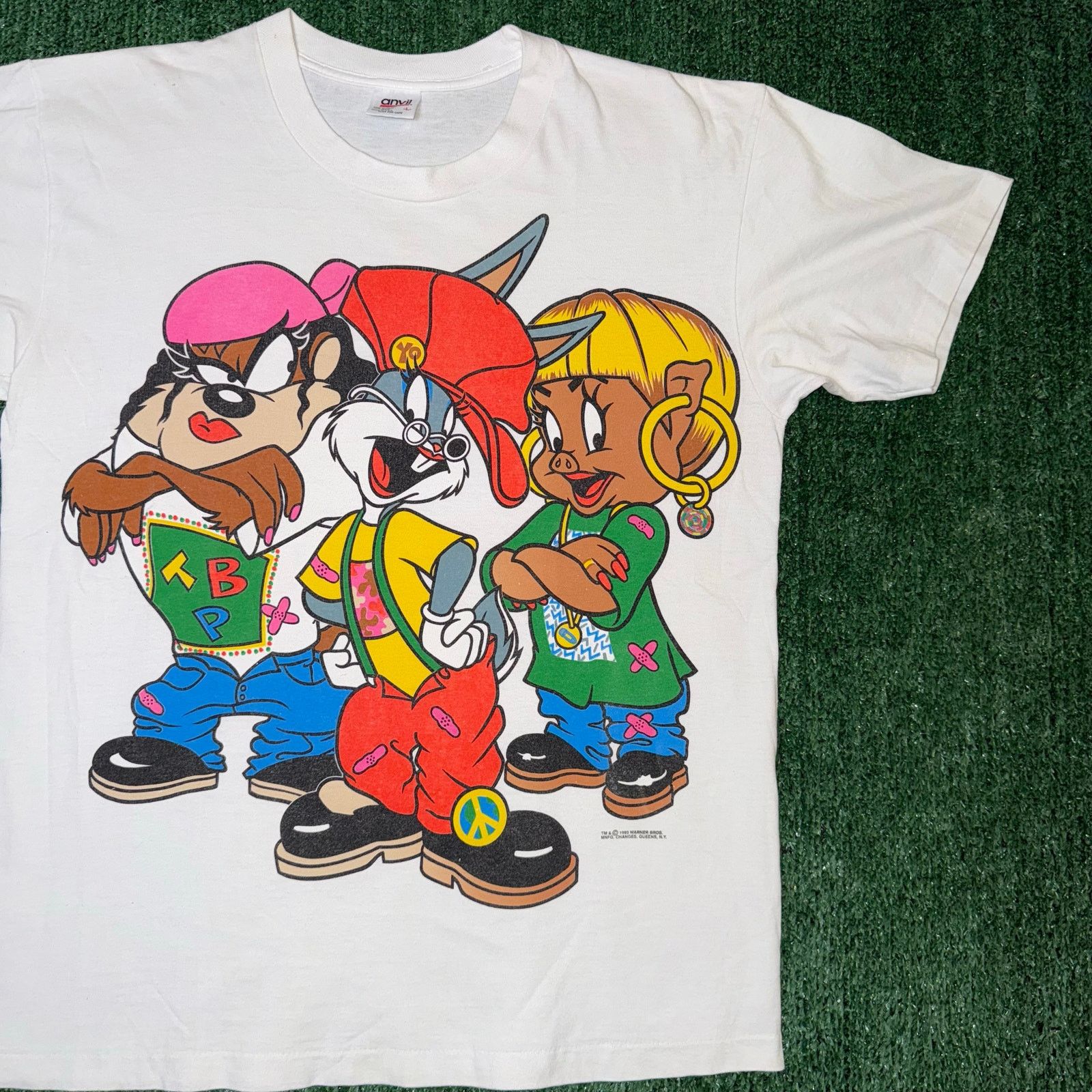 Anvil Vintage 1993 TLC x Looney Tunes Parody Shirt | Grailed