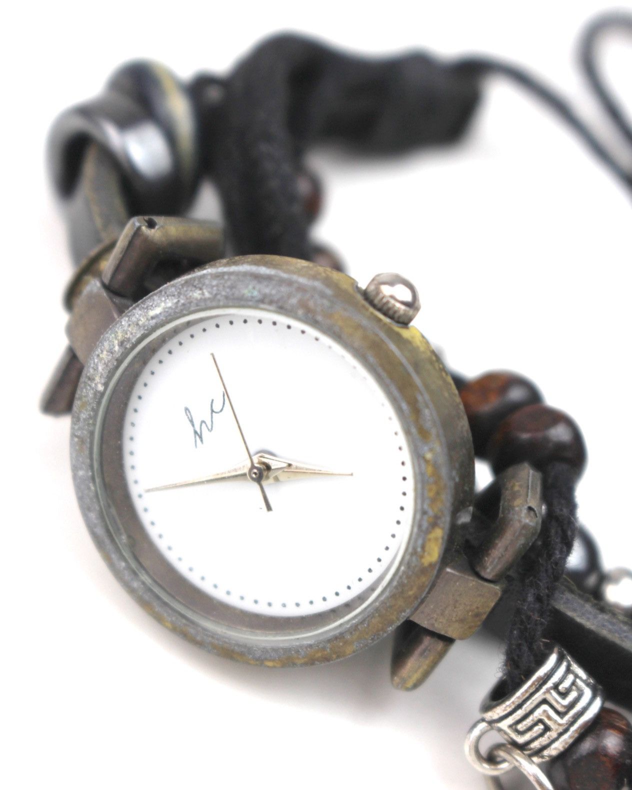 Hysteric Glamour 2000S HIPPIE CHIC BOHO BRACELET WATCH FEATHER & BEADED WRAP Size ONE SIZE - 6 Thumbnail