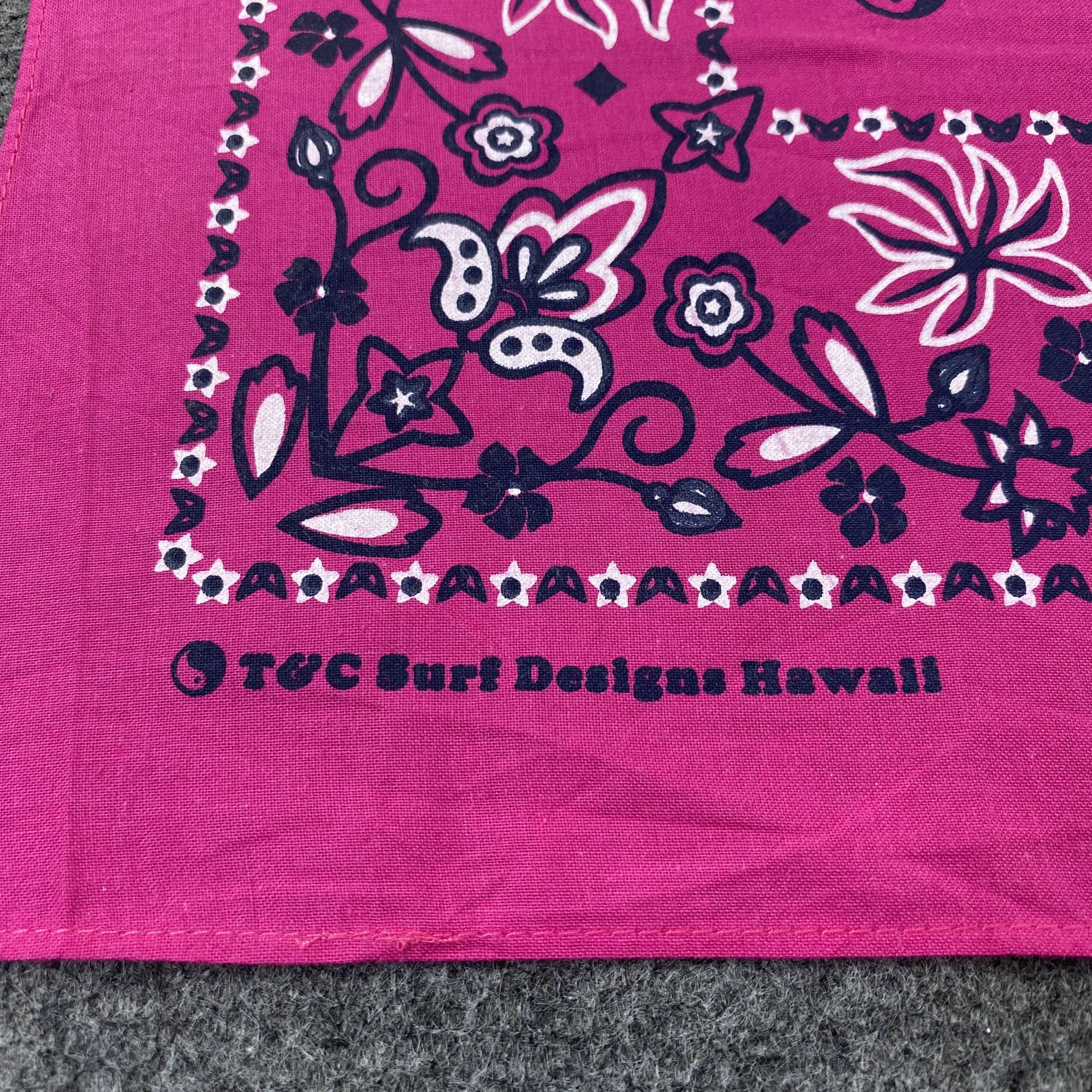 Designer Paislee Pink Handkerchief / Bandana / Neckerchief-B1400 Size ONE SIZE - 8 Thumbnail