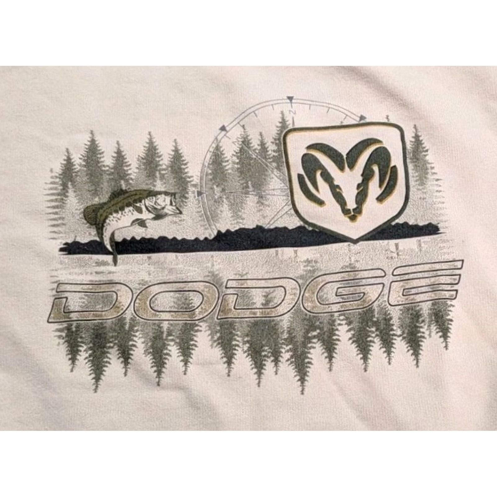 Vintage VINTAGE Dodge Ram Sweatshirt Bass Fishing USA Made Crewneck Shirt Hunting Large 90s Size US L / EU 52-54 / 3 - 2 Thumbnail