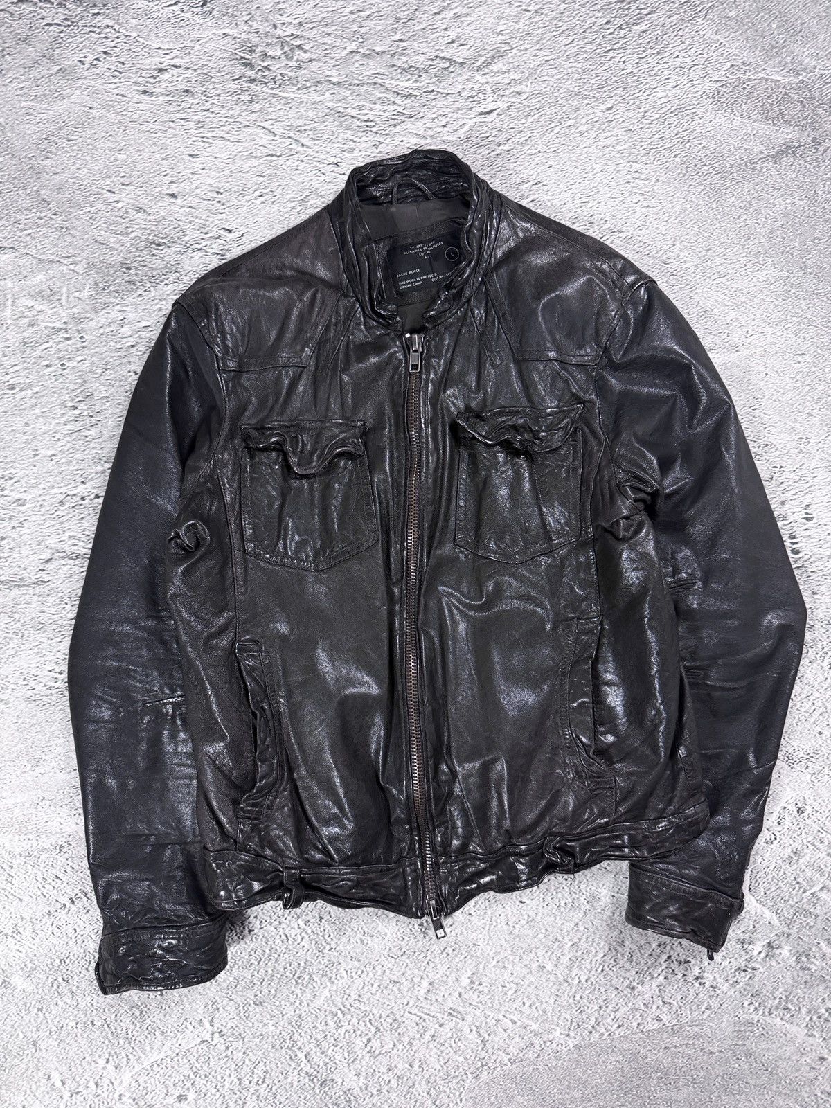 Allsaints Allsaints Vintage Leather Jacket Avant Garde black Size US L / EU 52-54 / 3 - 1 Thumbnail