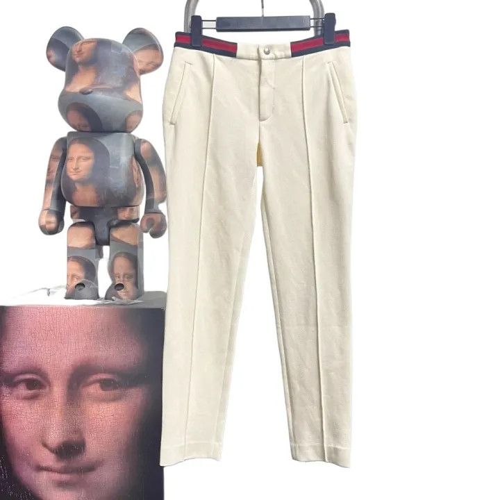 Gucci Gucci Striped Elastic Waist Straight Casual Pants Size US 26 / EU 42 - 1 Thumbnail