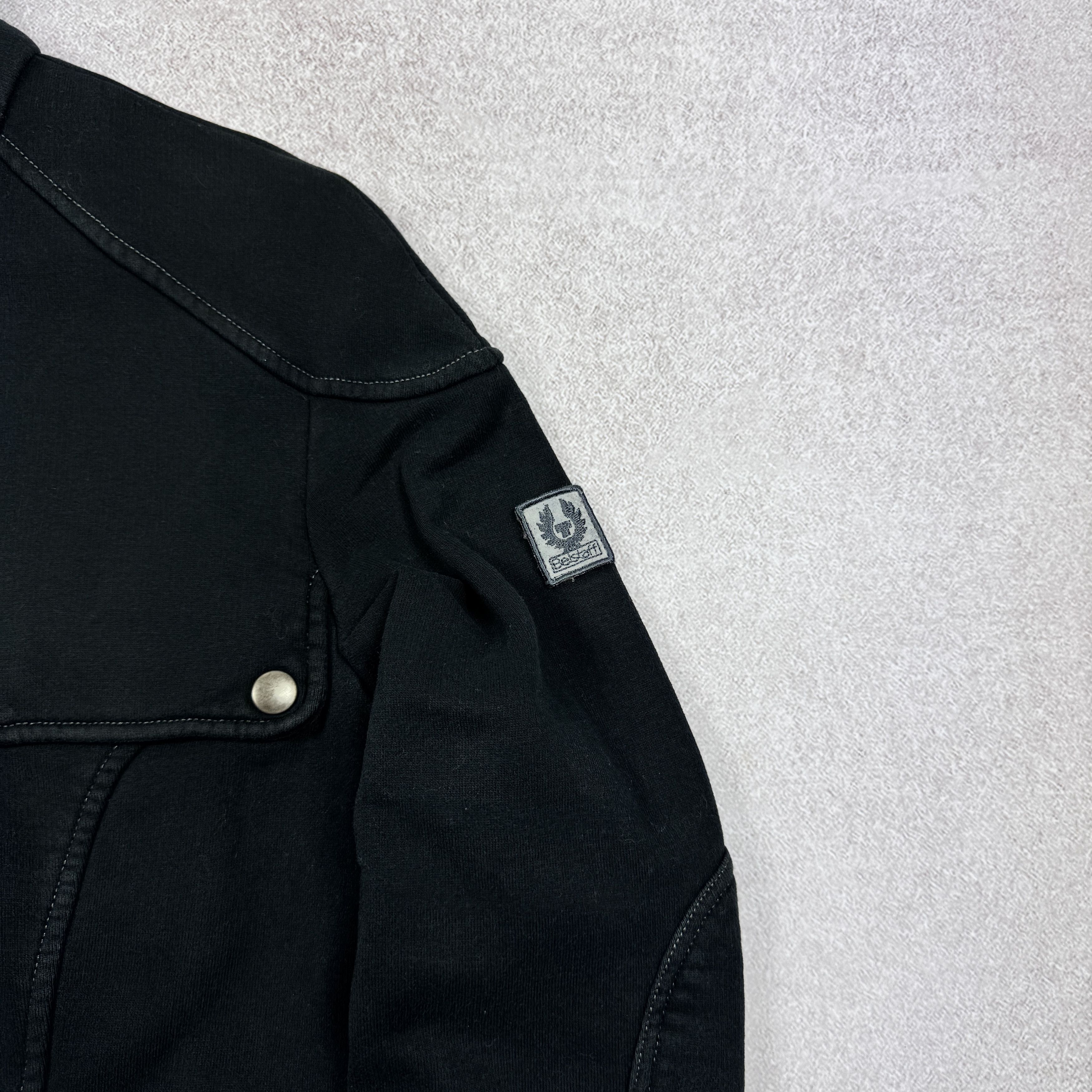 Belstaff Women`s Belstaff Black Big Logo Cotton Jacket Size 46 Size S / US 4 / IT 40 - 8 Thumbnail