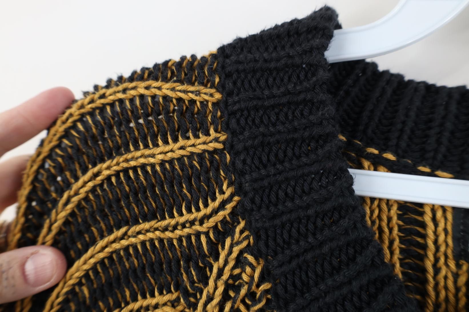 Vintage Vintage 90s Streetwear Hand Knit Ribbed Cardigan Sweater Size M / US 6-8 / IT 42-44 - 6 Thumbnail