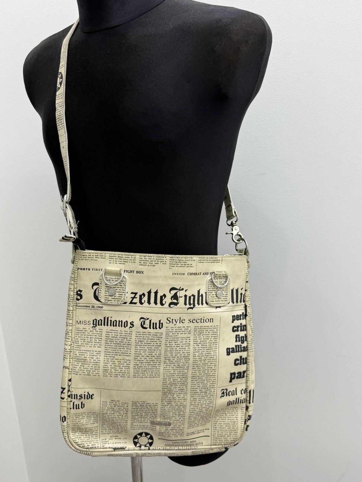 John Galliano Newspaper Bag | Grailed