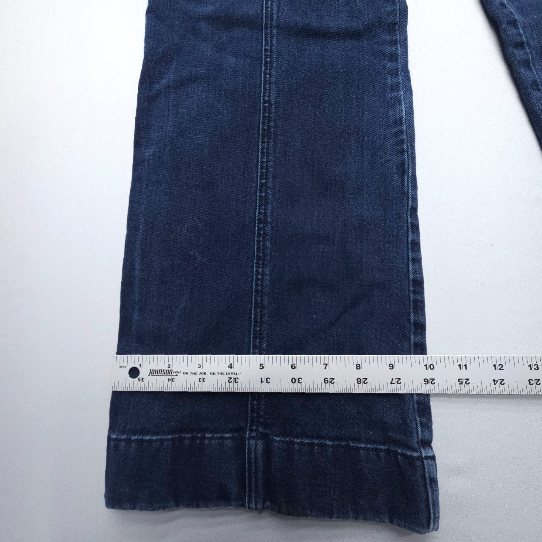 Flux Lux Jeans Dark Wash High Rise Wide-Leg 6 Boho Vintage Hippie Festival Women Jeans Size 6 Lux Dark Wash Bohemian 2000s Size 28" / US 6 / IT 42 - 5 Thumbnail