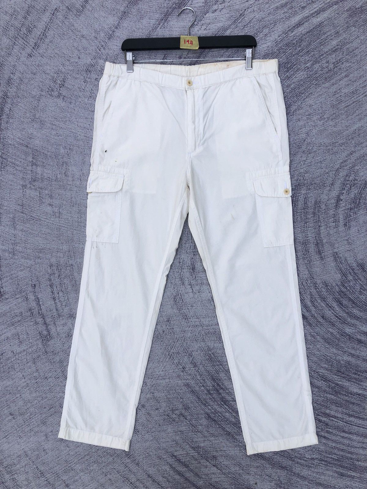 Designer × Japanese Brand Very Rare Cargo Pants Faded White Multipocket Tactical Size US 36 / EU 52 - 1 Thumbnail