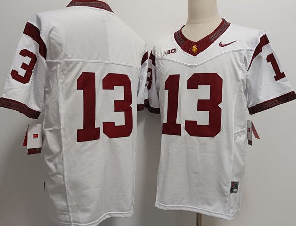 Other Men's USC Trojans #13 Caleb Williams White Stitched Jersey Size US L / EU 52-54 / 3 - 2 Thumbnail