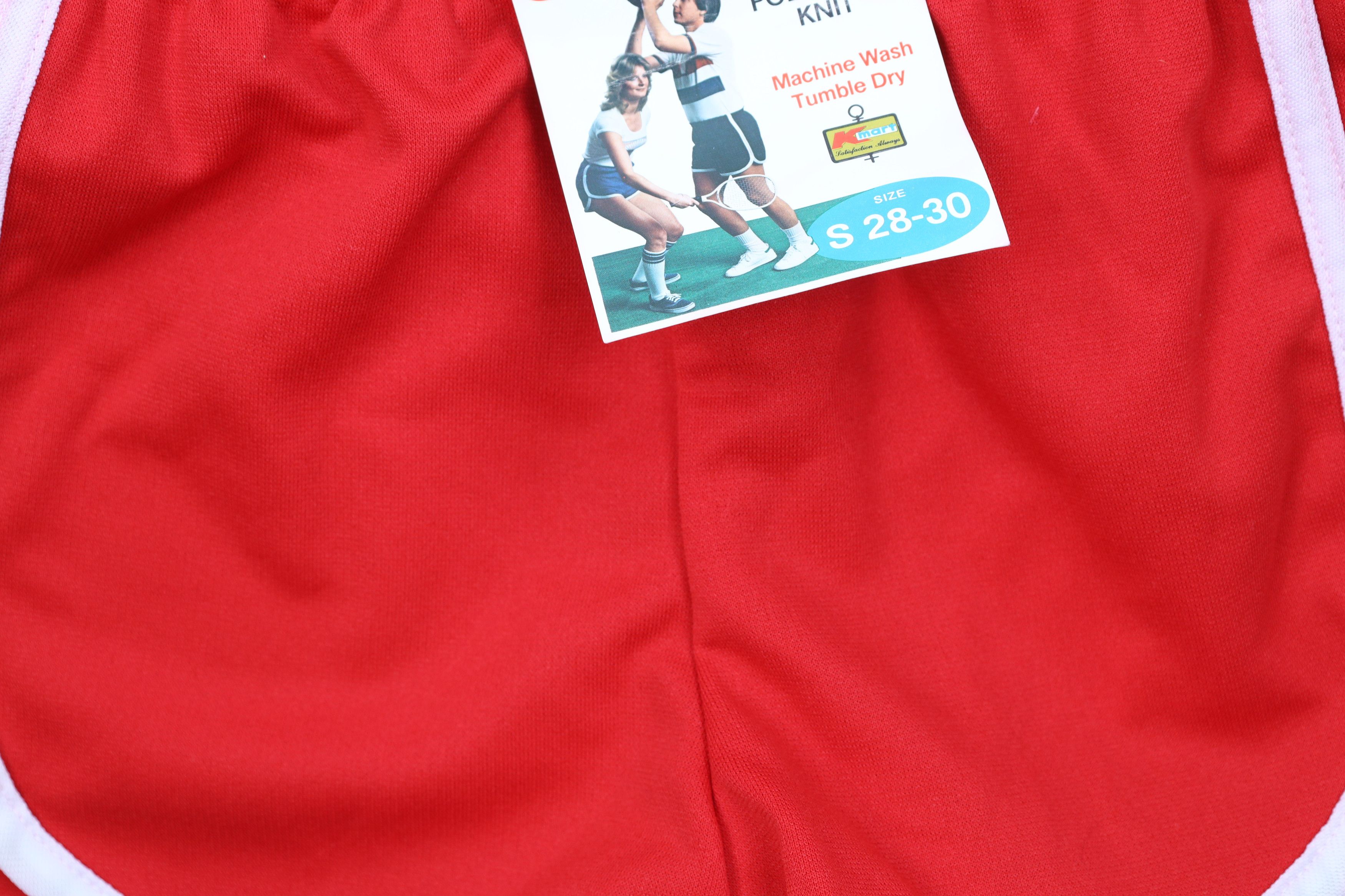 Vintage Deadstock Vintage 70s Streetwear Knit Short Shorts Red USA Size US 30 / EU 46 - 3 Thumbnail