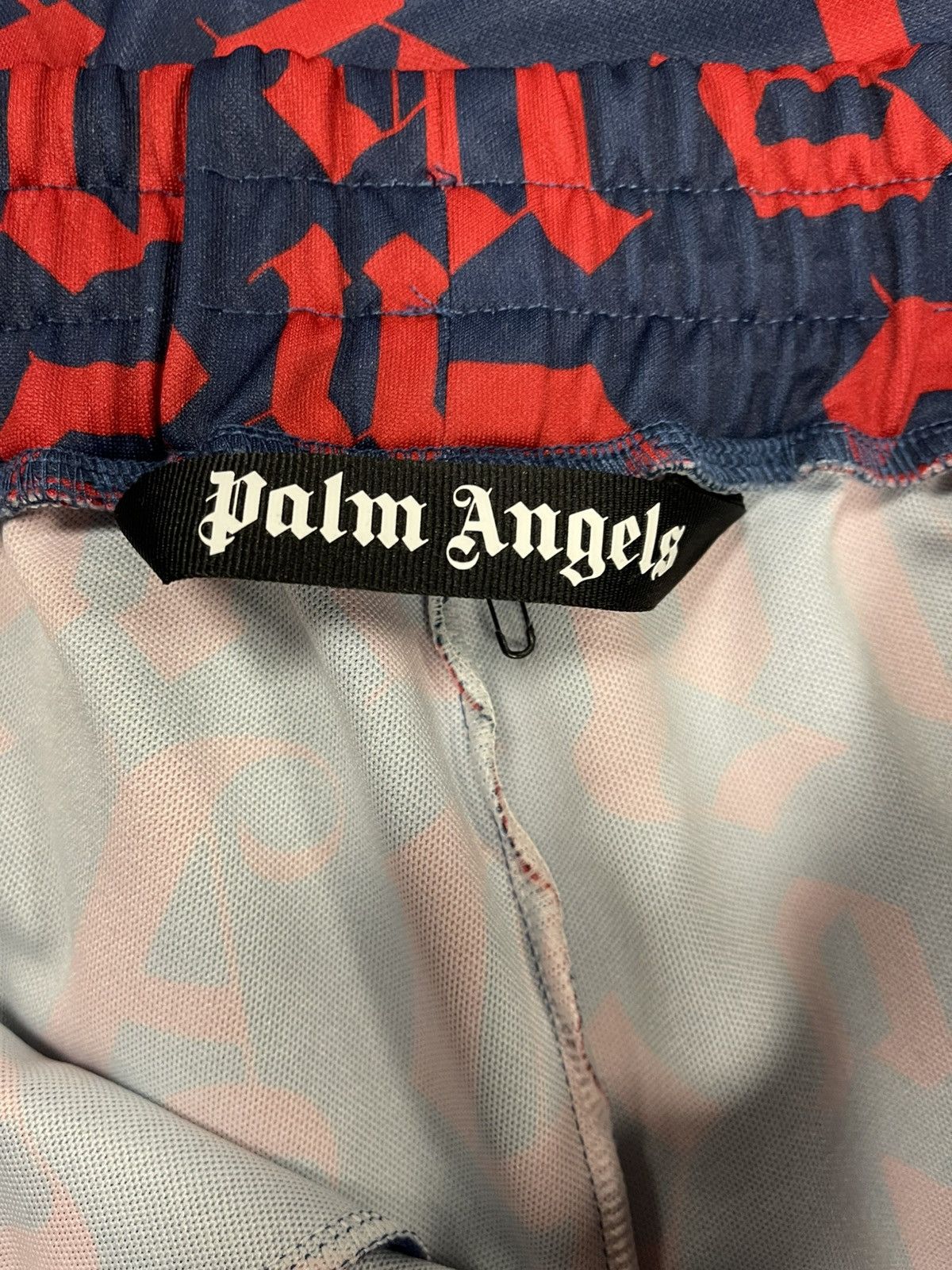 Palm Angels Size XXL - Palm Angels Monogram Sweatpants Red/Blue Size US 38 / EU 54 - 12 Thumbnail