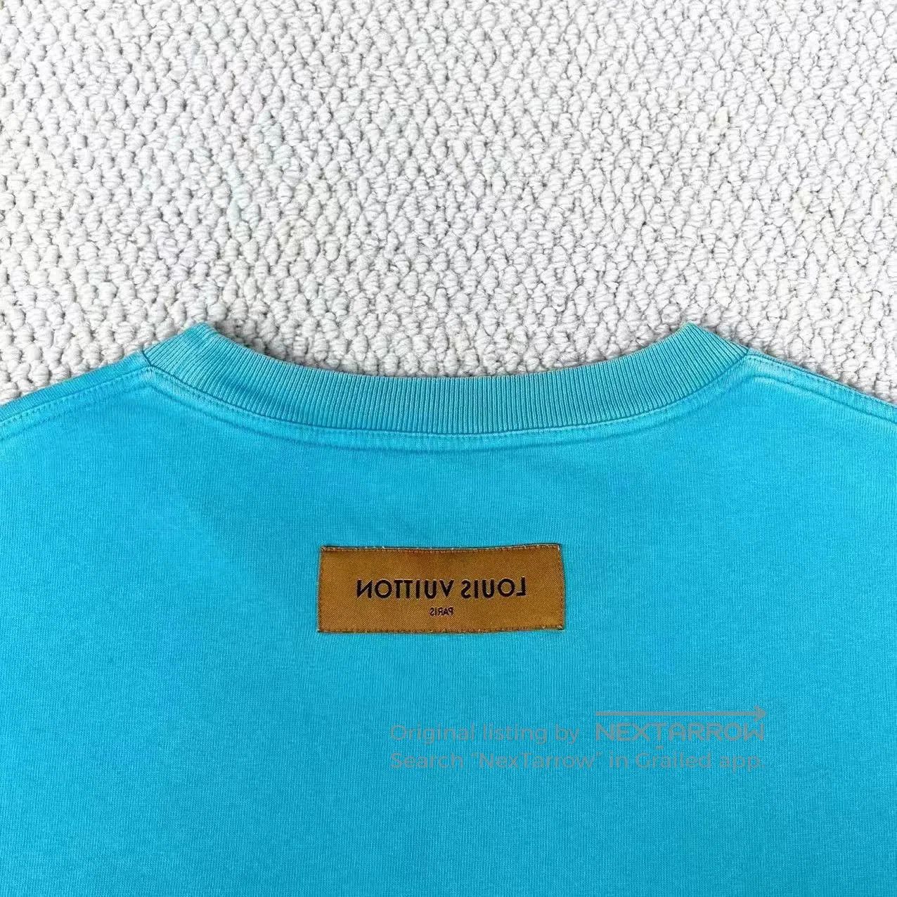 Louis Vuitton Louis Vuitton Green Logo Short Sleeve Tee. Size US L / EU 52-54 / 3 - 4 Thumbnail