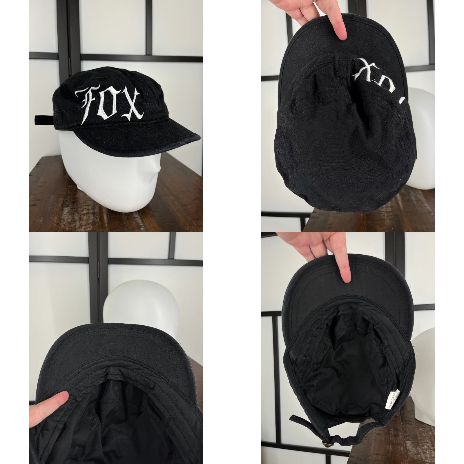 Fox Racing Fox Racing Hat Cap 5 Panel Adult One Size Black Embroidered Motorcycle Cotton Adjustable Mens Hats Size ONE SIZE - 8 Thumbnail