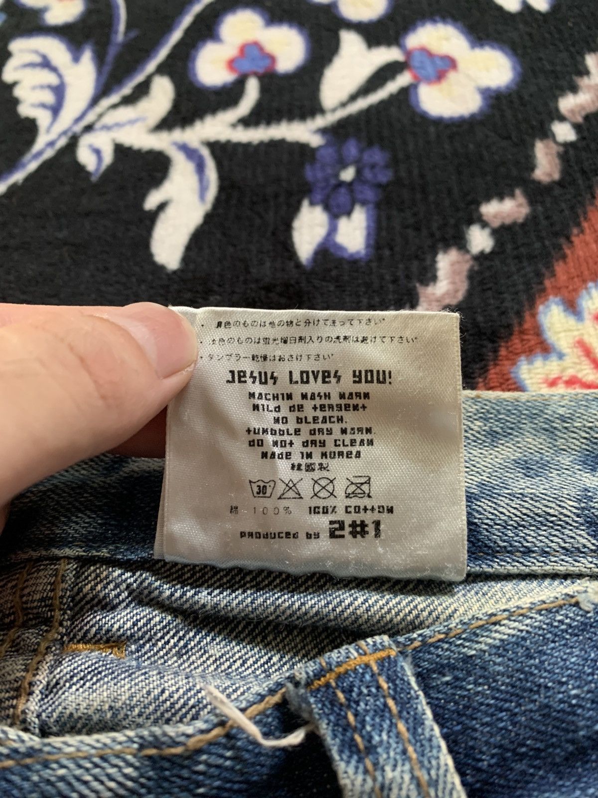 If Six Was Nine Y2K Japanese Distressed Denim Size US 31 - 13 Thumbnail