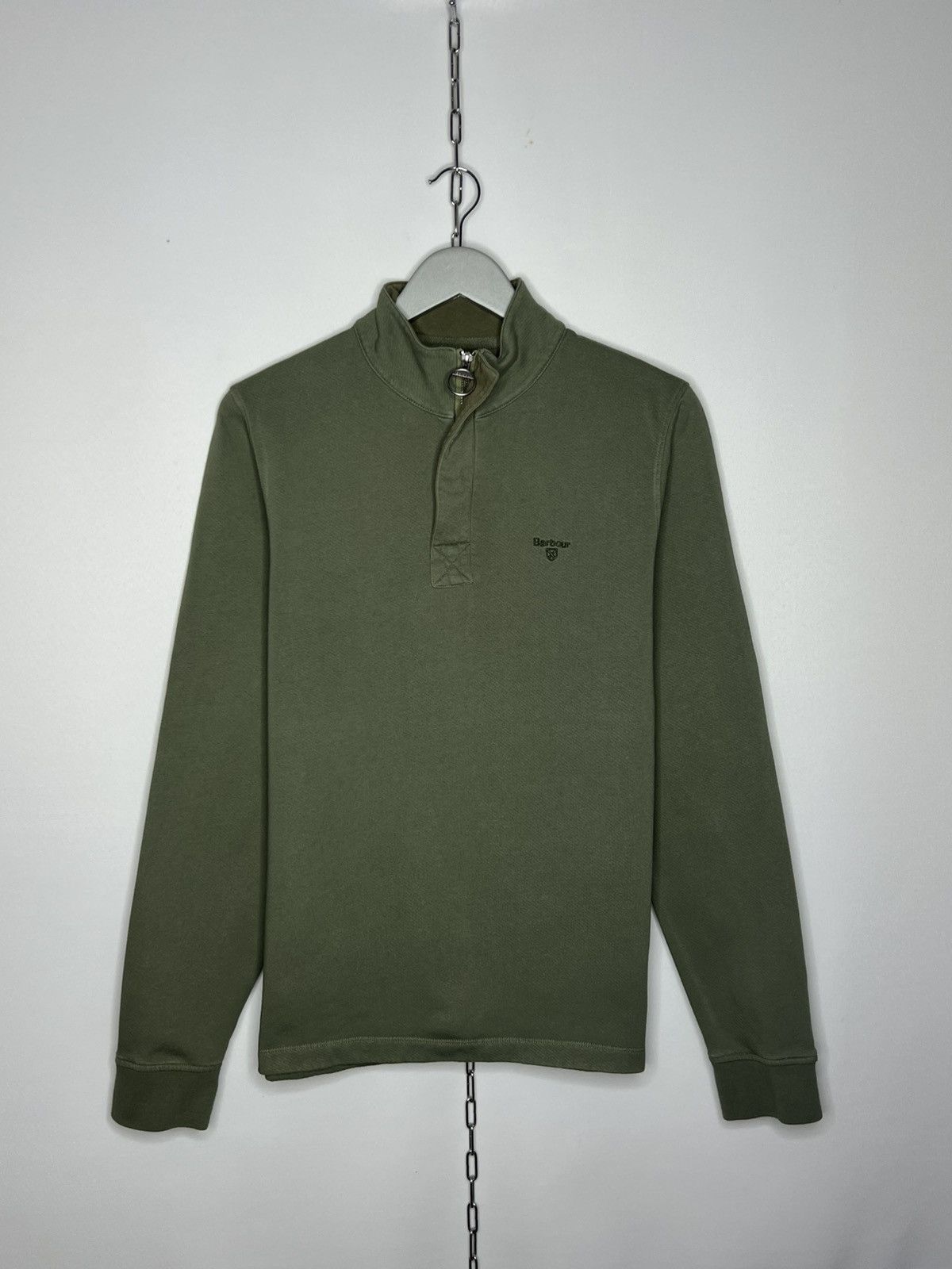 Barbour Barbour 1/3 Zip Pullover Sweatshirt Jumper Vintage Size US S / EU 44-46 / 1 - 1 Thumbnail