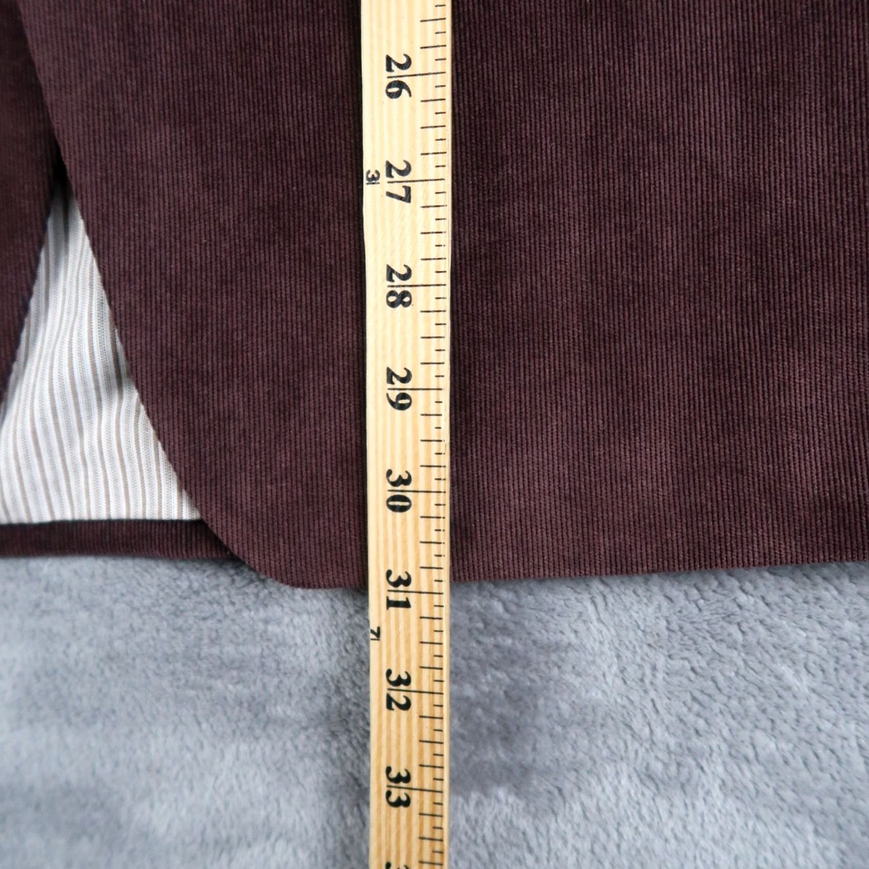 Ralph Lauren VINTAGE Lauren Ralph Lauren Blazer Mens 40R Corduroy Striped Lined Sport Coat Size 40R - 6 Thumbnail