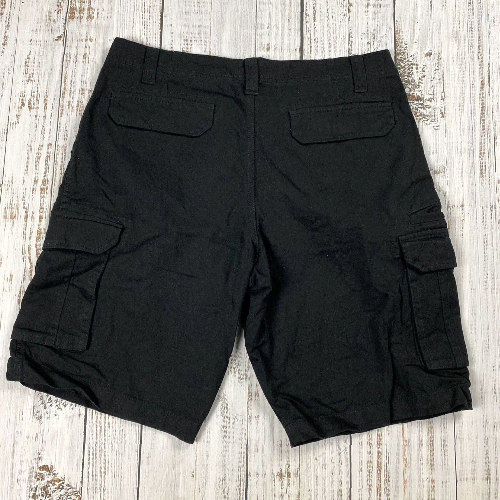 Architect VTG ARCHITECT JEAN CO BAGGY CARGO SHORTS MENS 33 BLACK SKATE GRUNGE CASUAL Size US 33 - 4 Thumbnail