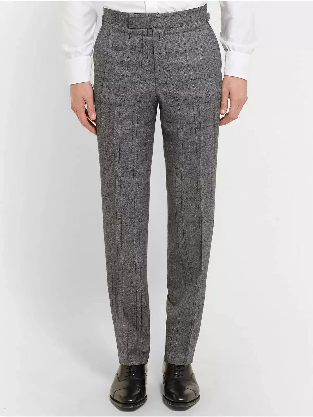 Kingsman Grey Double-Breasted Glen Check Suit Size 36R - 5 Thumbnail