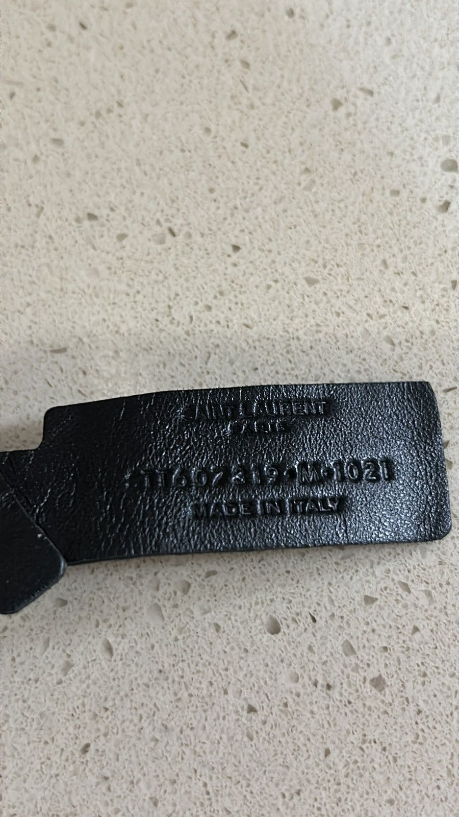 Saint Laurent Paris Saint Laurent OPYUM Bracelet In Crinkled Leather And Metal Size ONE SIZE - 4 Thumbnail
