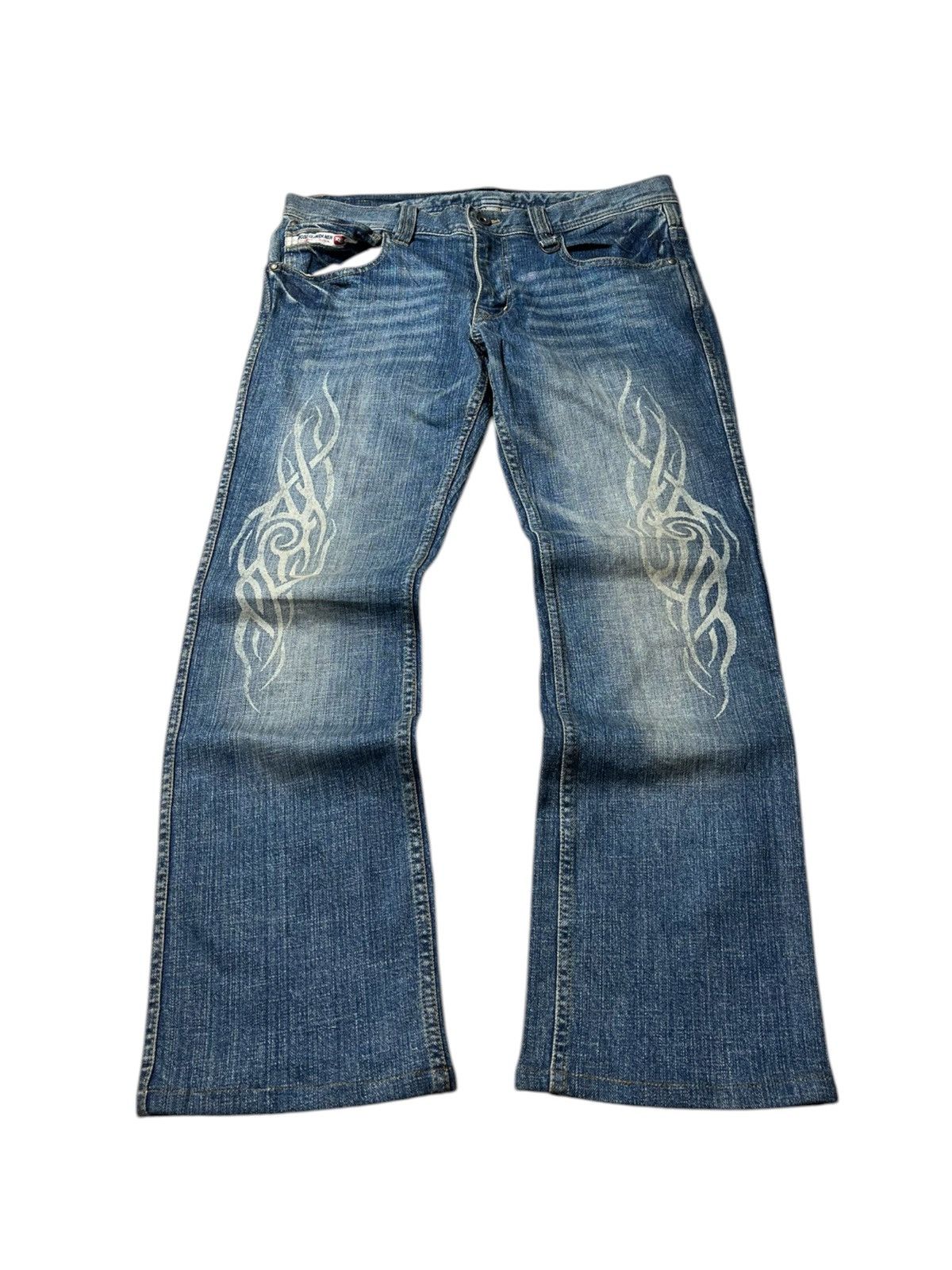 Nicole Club 🇯🇵2000s Nicole Club For Men Grunge Punk Flared Jeans