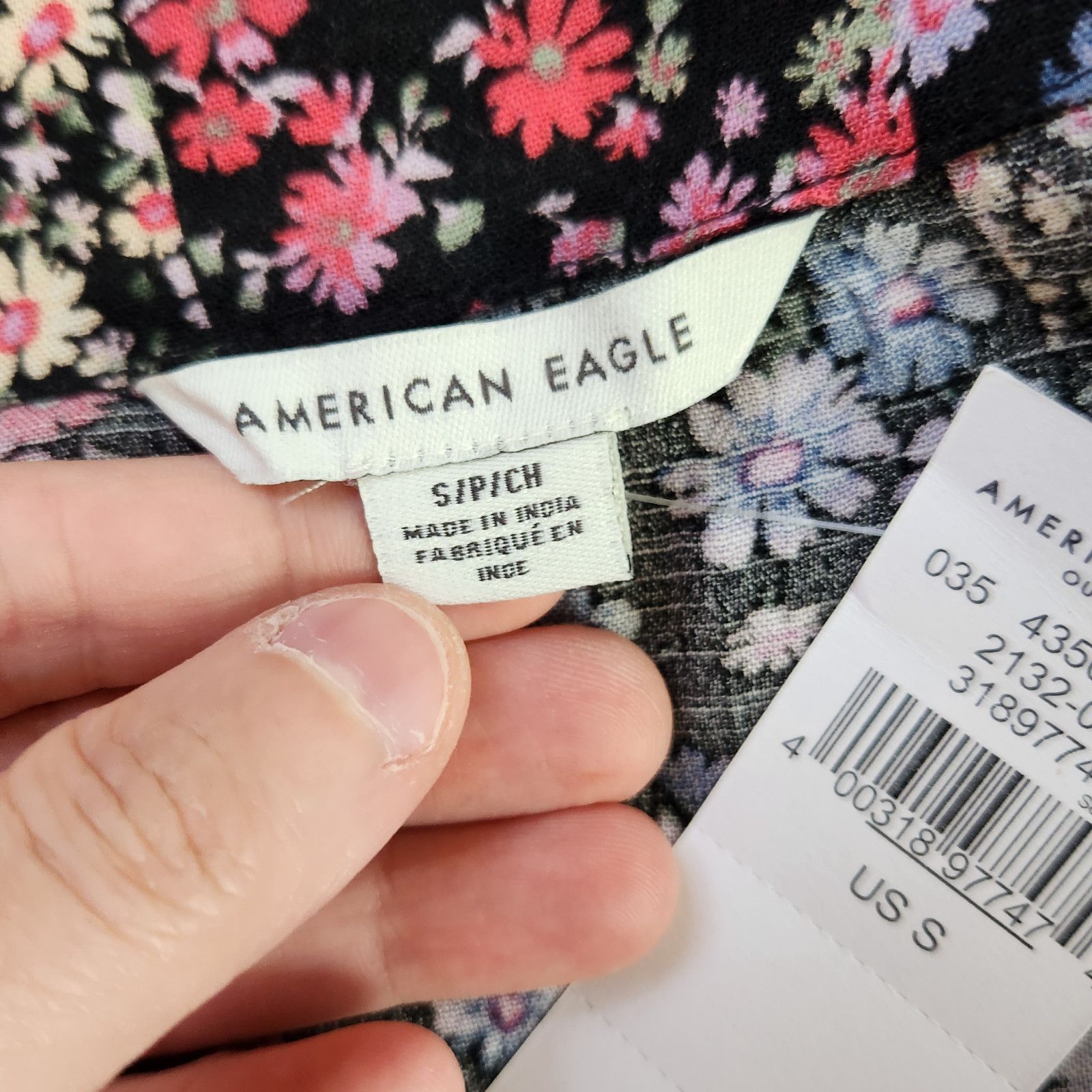 American Eagle Outfitters American Eagle Womens Small Floral V-Neck Cottagecore Blouse Size S / US 4 / IT 40 - 9 Thumbnail