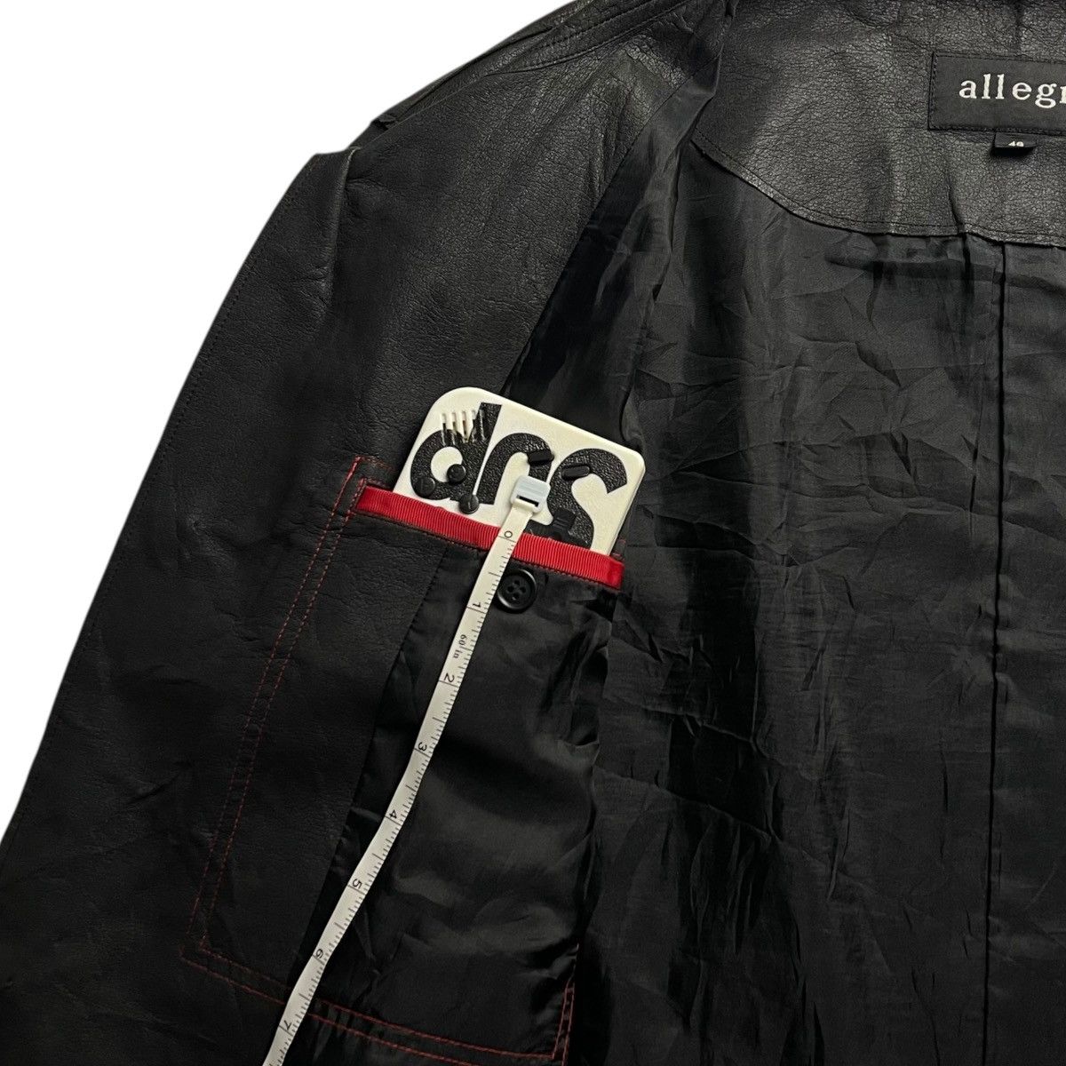 Allegri ALLEGRI HIDDEN BUTTON UP GENUINE LEATHER JACKET Size US XL / EU 56 / 4 - 14 Thumbnail