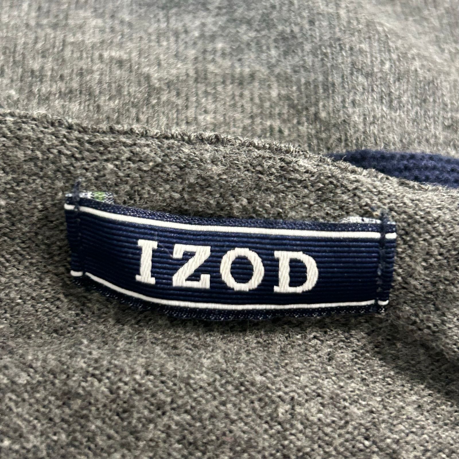 Izod IZOD Gray Blue Stripe Pullover Sweater Large Size US L / EU 52-54 / 3 - 8 Thumbnail