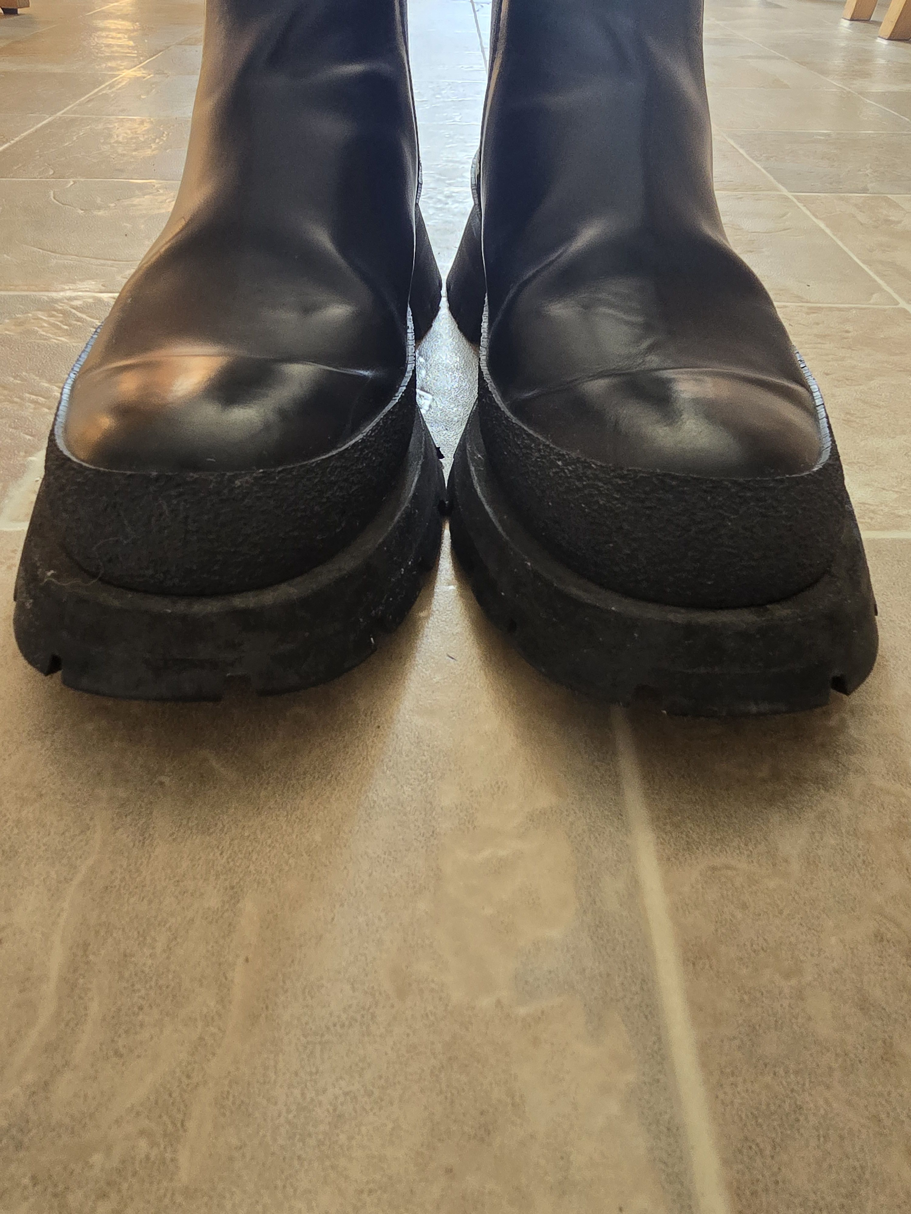 Jil Sander Jil Sander Black Leather Chunky Chelsea Boots Size US 10 / EU 43 - 5 Thumbnail