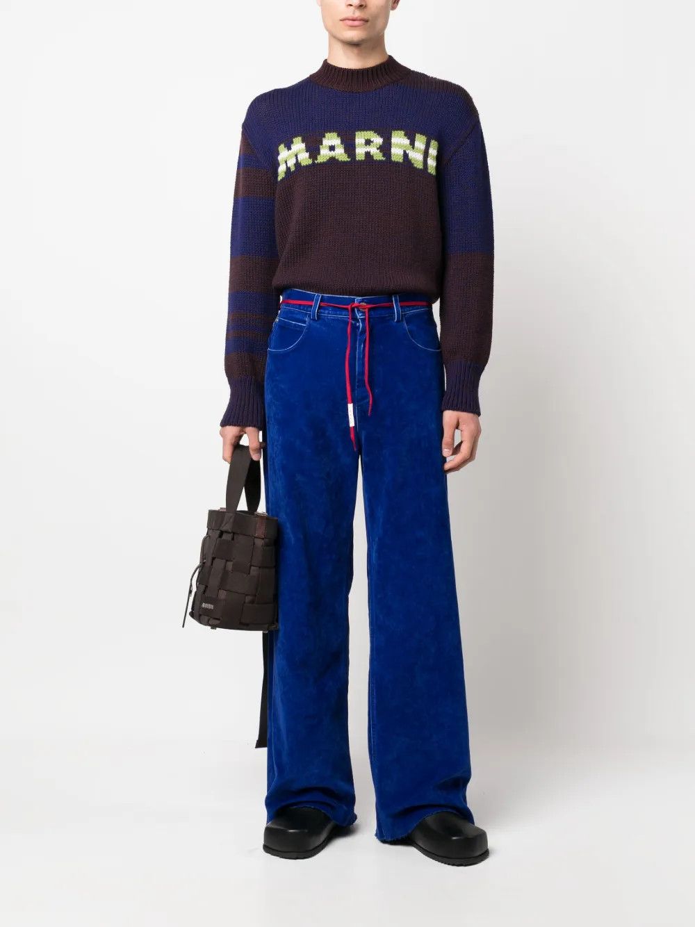 Marni o1y0225 Jeans Pant in Bright Blue Size US 33 - 5 Thumbnail