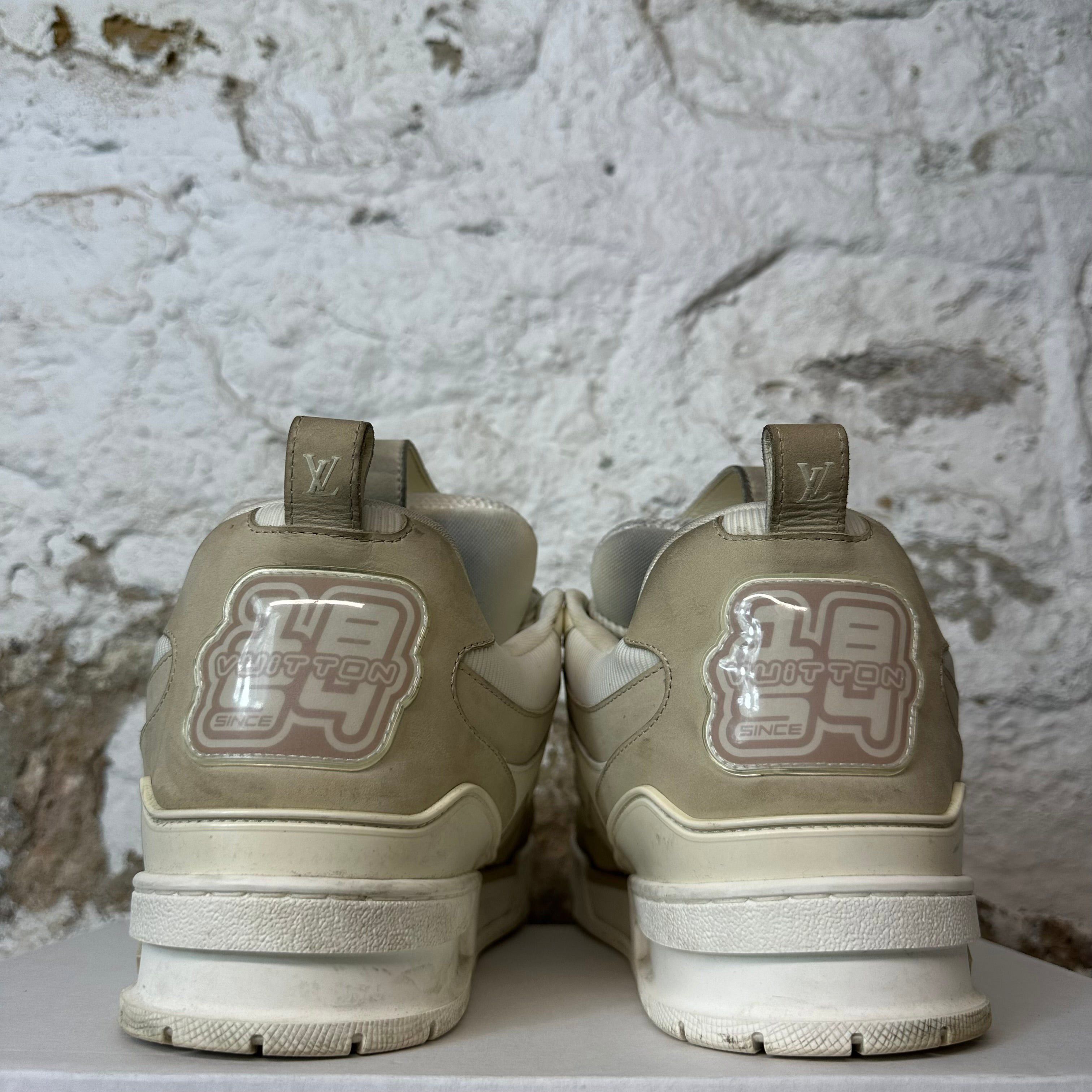 Louis Vuitton Louis Vuitton Cream White Skate Sneaker Sz 13.5 (12LV) Size US 13 / EU 46 - 5 Thumbnail
