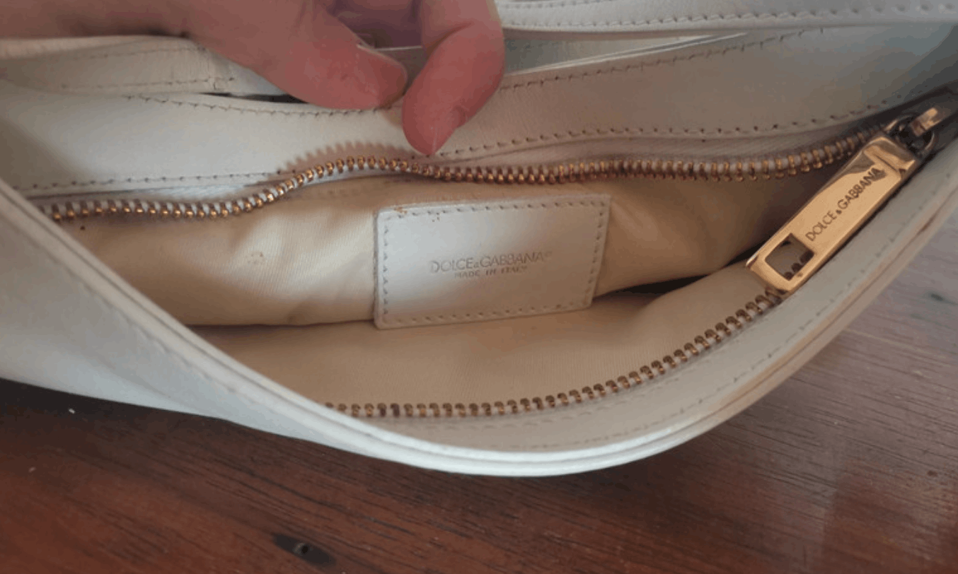 Dolce & Gabbana × Vintage Dolce Gabbana Bag Shoulder Leather Hobo Handbag Baguette Y2K Size ONE SIZE - 5 Thumbnail