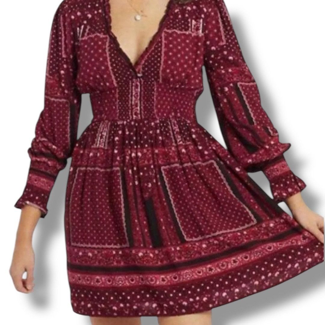 Other Altar'd State boho patchwork peasant dress size medium Size M / US 6-8 / IT 42-44 - 1 Thumbnail