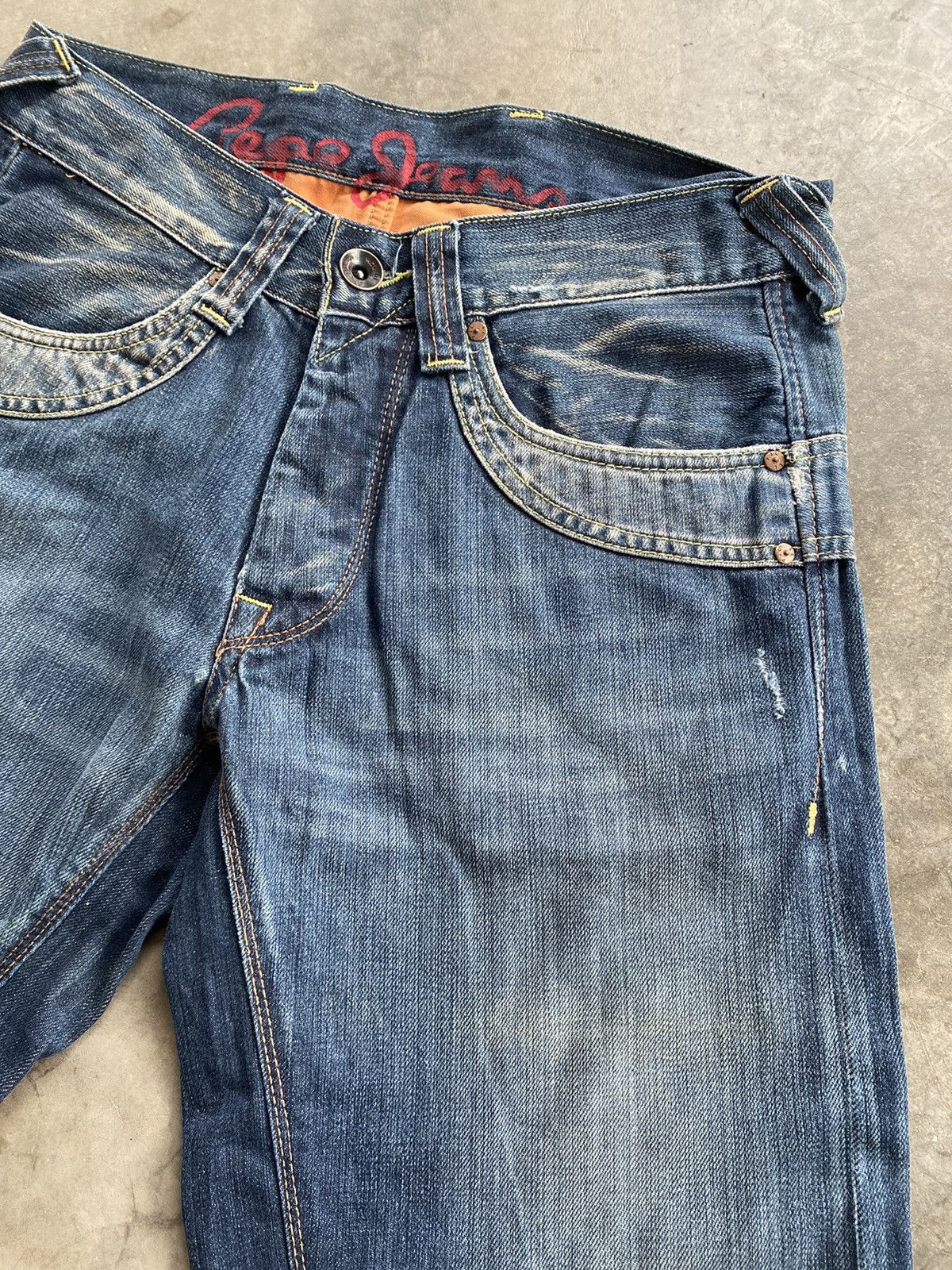 Evisu × Momotaro Jeans × Pepe Jeans Baggy Jeans Pepe London Wash Blue p112 Size US 32 / EU 48 - 15 Thumbnail