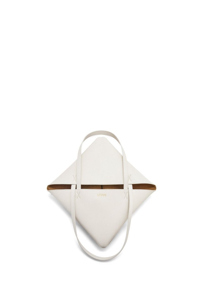 Loewe o1in1g0426 Size: OS/ Puzzle Fold Tote Bag in Beige/White Size ONE SIZE - 6 Thumbnail