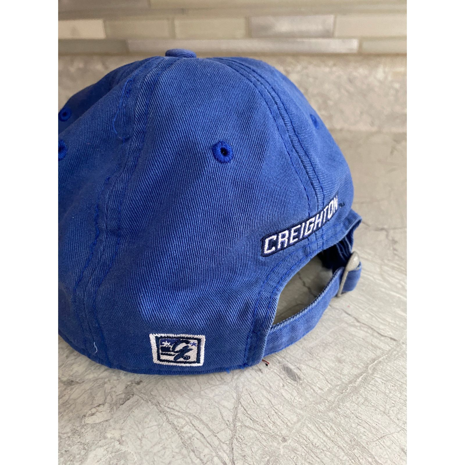 The Game Creighton Blue Jays Faded Blue Strapback Hat Size ONE SIZE - 5 Thumbnail