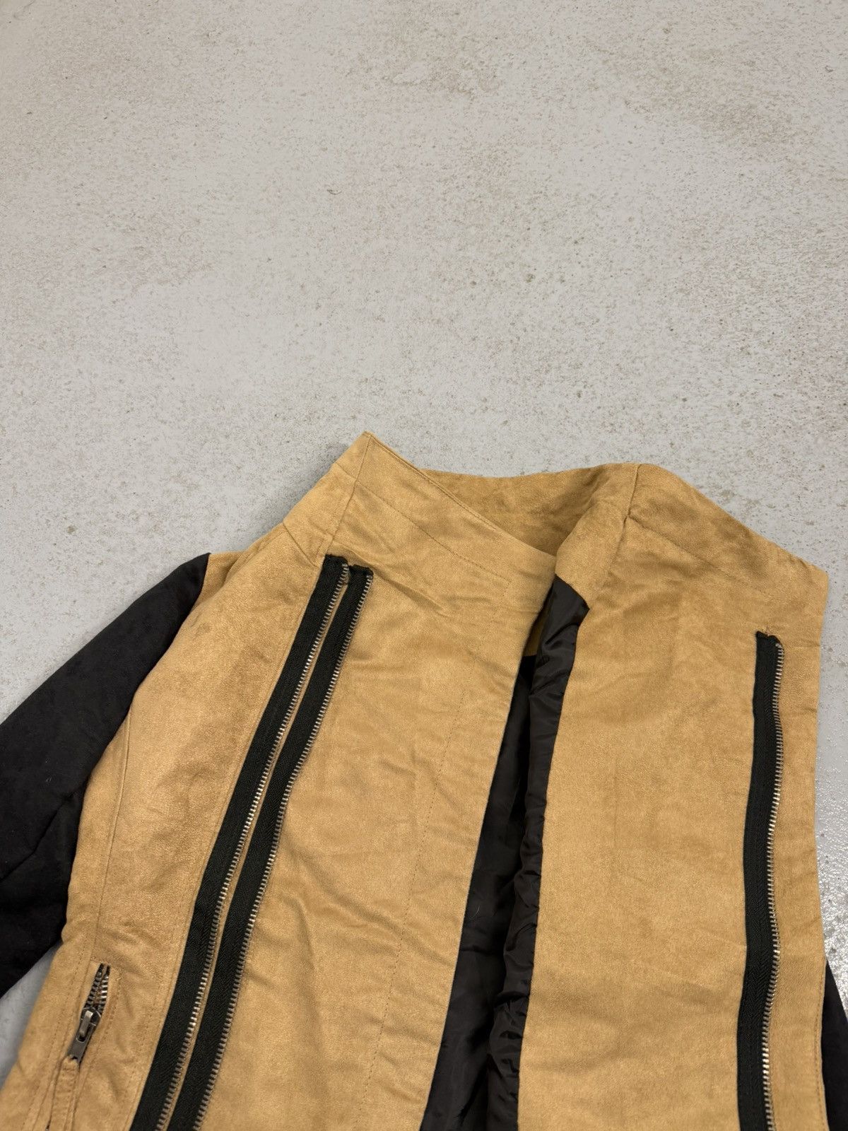 Other Avant-garde Rick Type Zip Suede Deconstructed Jacket Size S / US 4 / IT 40 - 6 Thumbnail